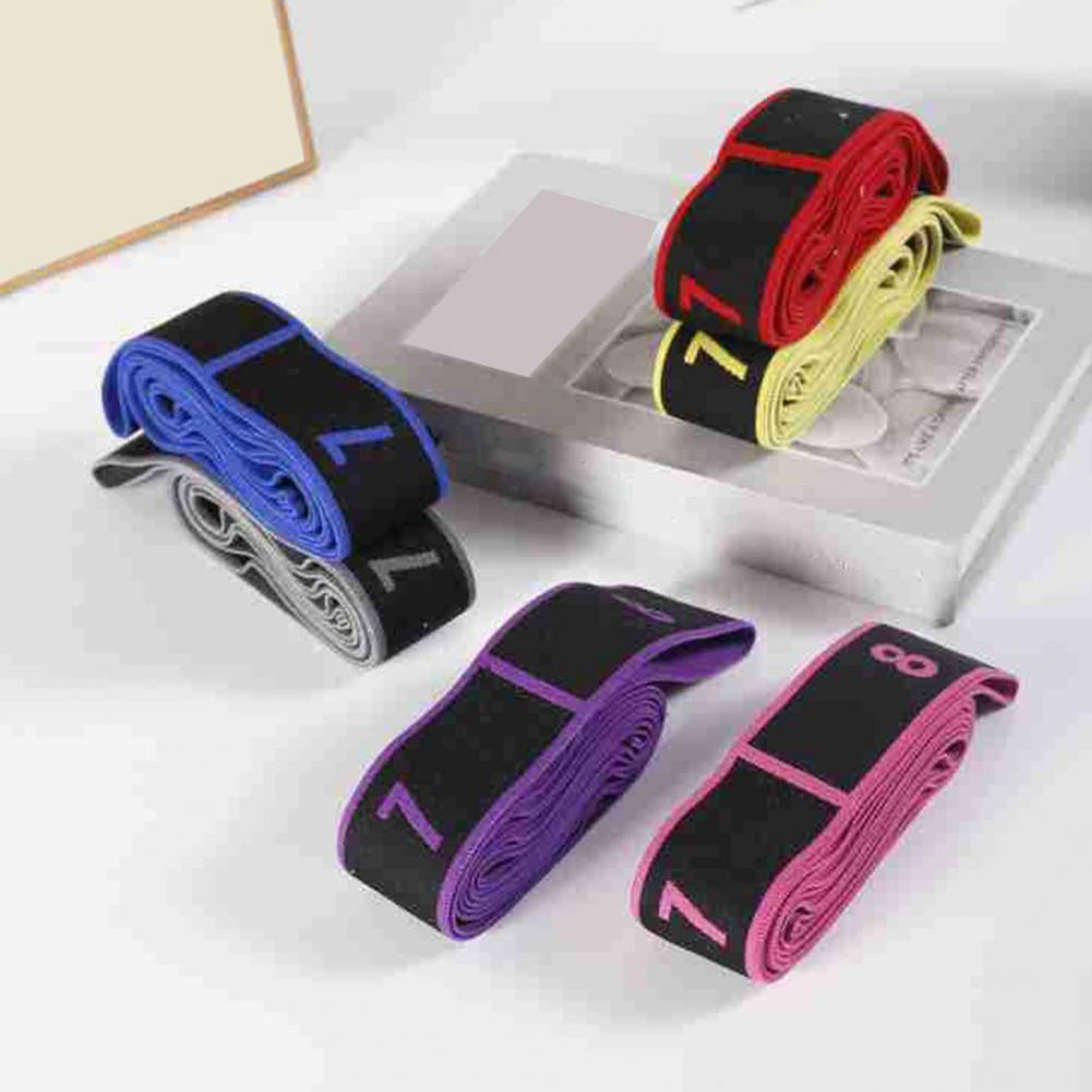 segmented stretching strap for yoga, pilates & mobility training, better control