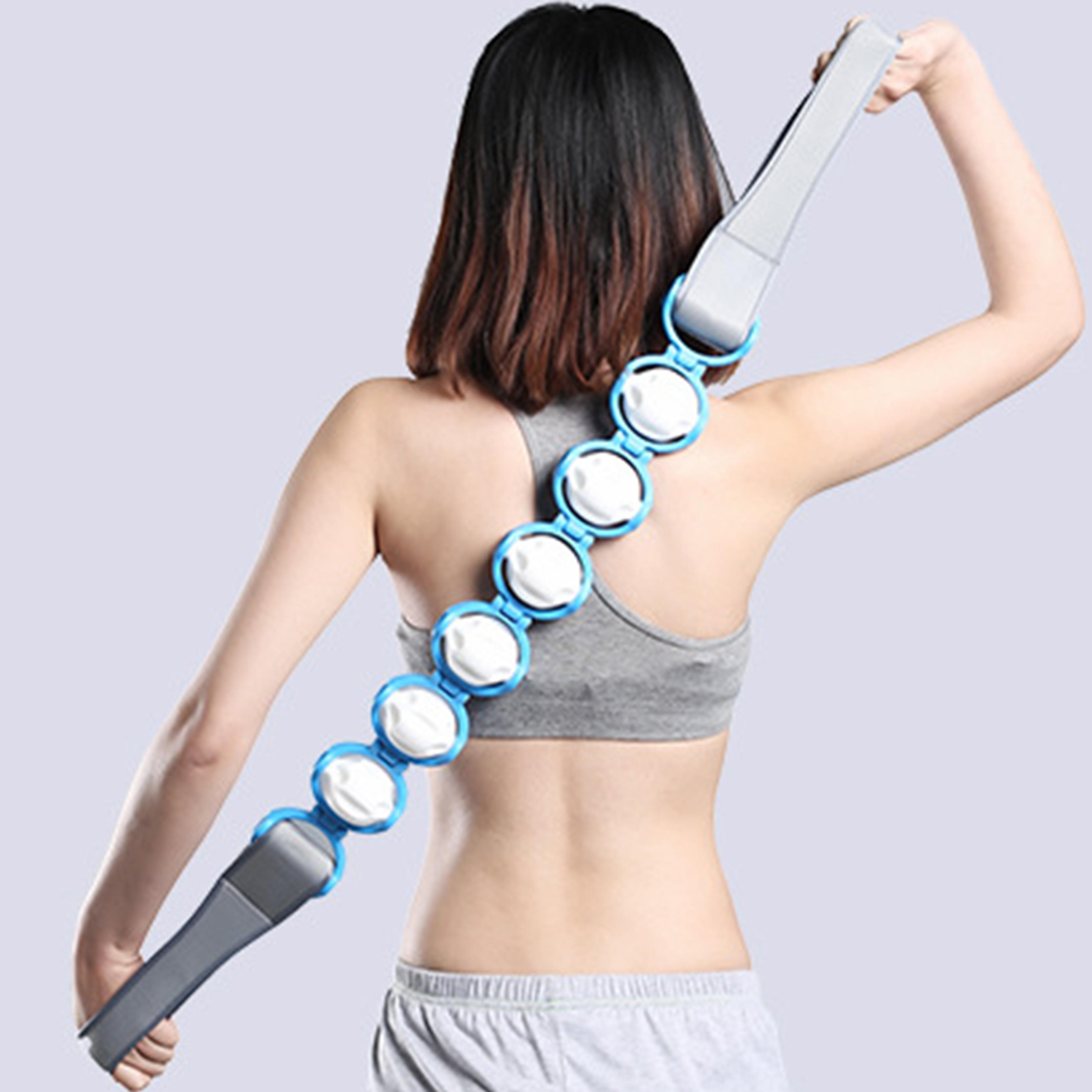 portable handheld rolling massager for shoulder, neck, and back relief