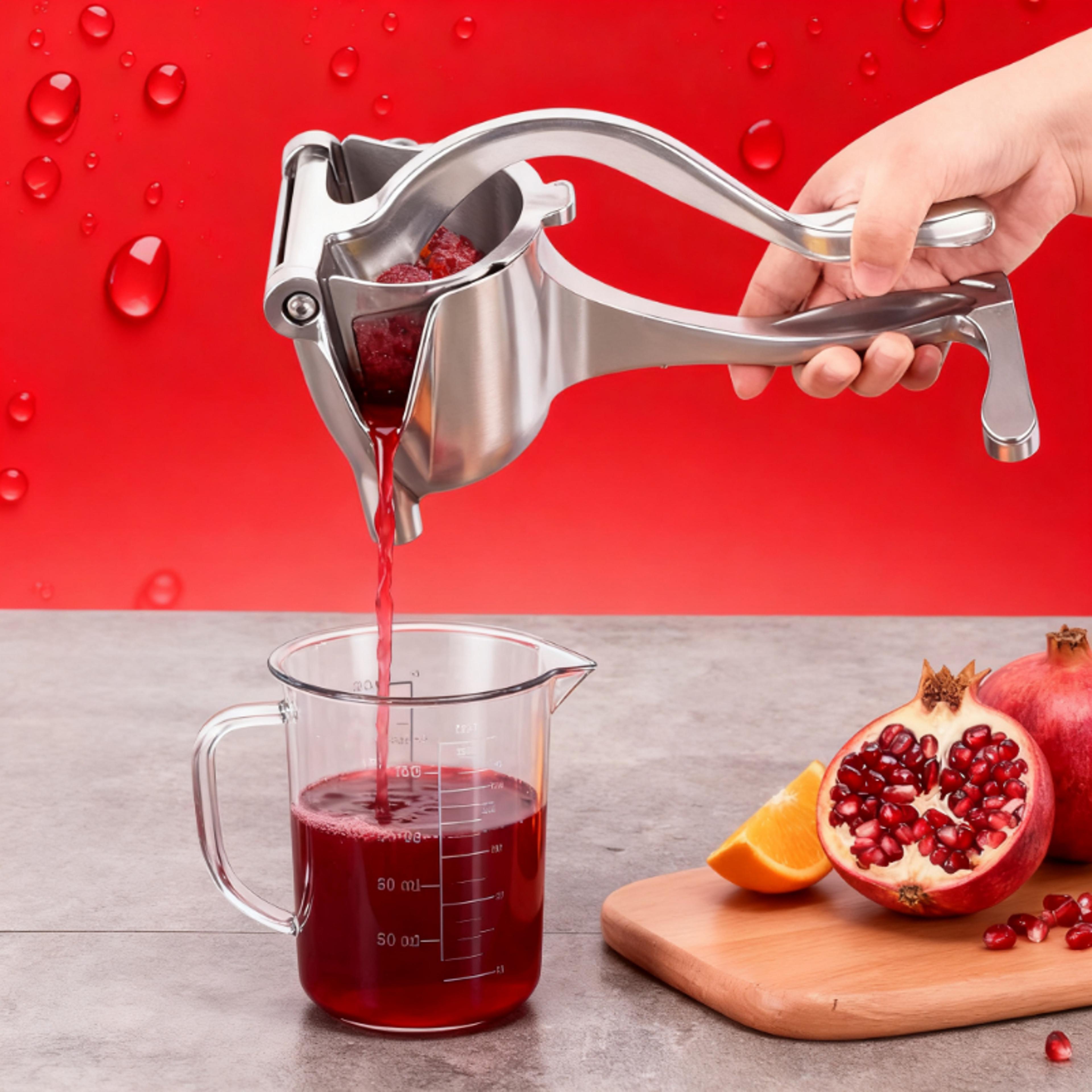 aluminum alloy lemon squeezer manual juicer for citrus fruits, orange, pomegranate, lime premium hand press juice.