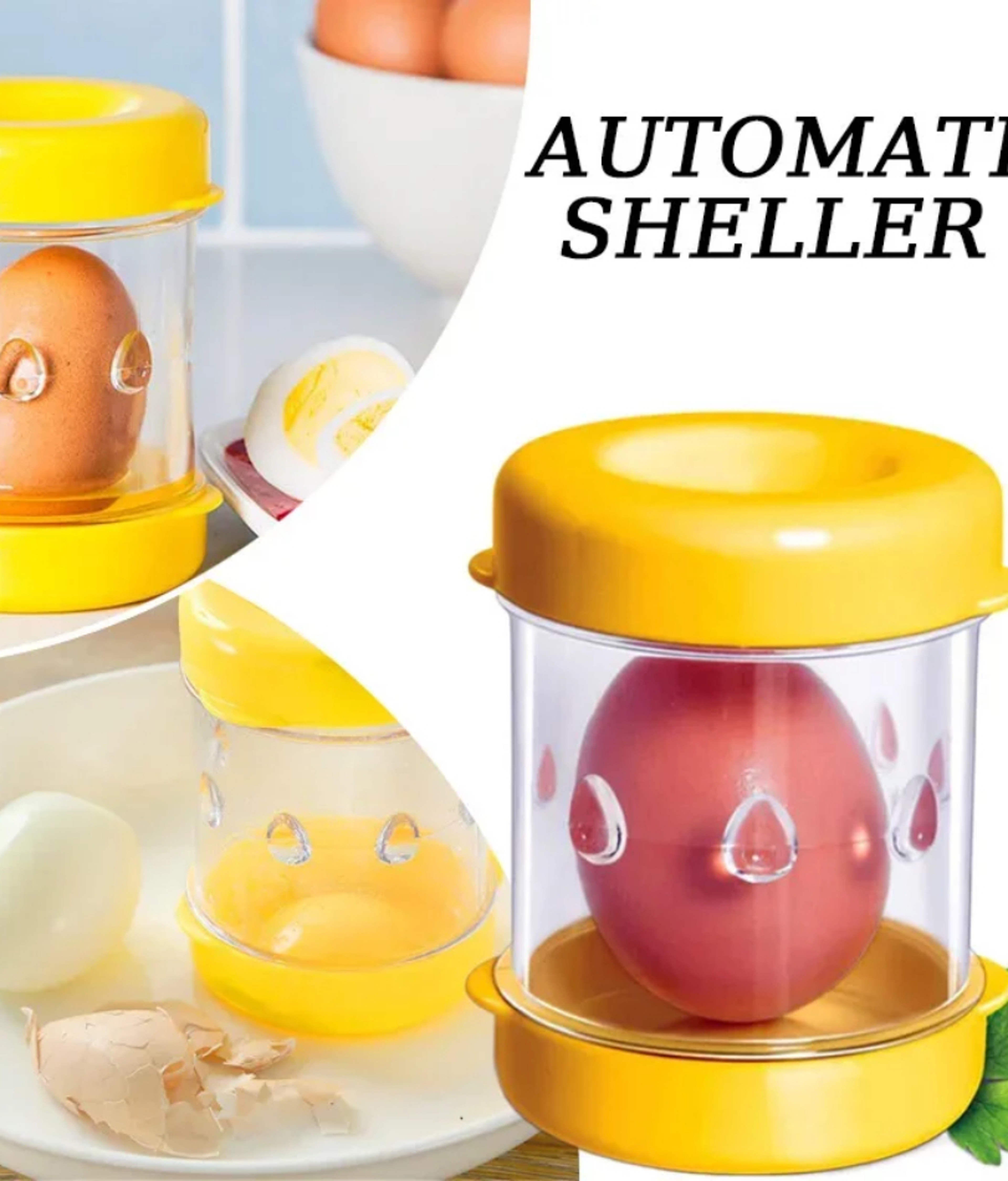 hand-cranked automatic egg sheller effortless egg peeling tool for every household