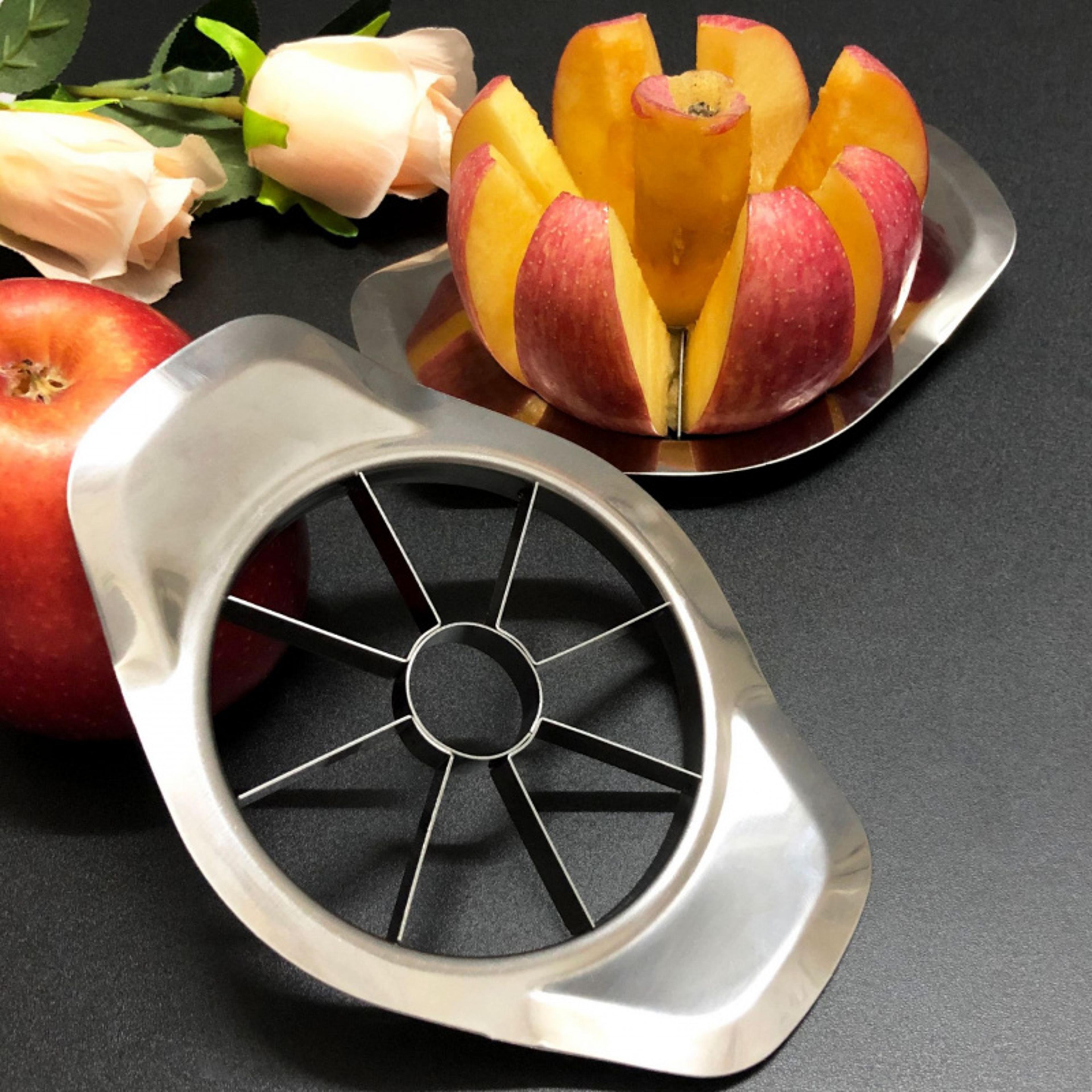 stainless steel comfort handle apple cutter & divider effortless fruit & vegetable slicing tool