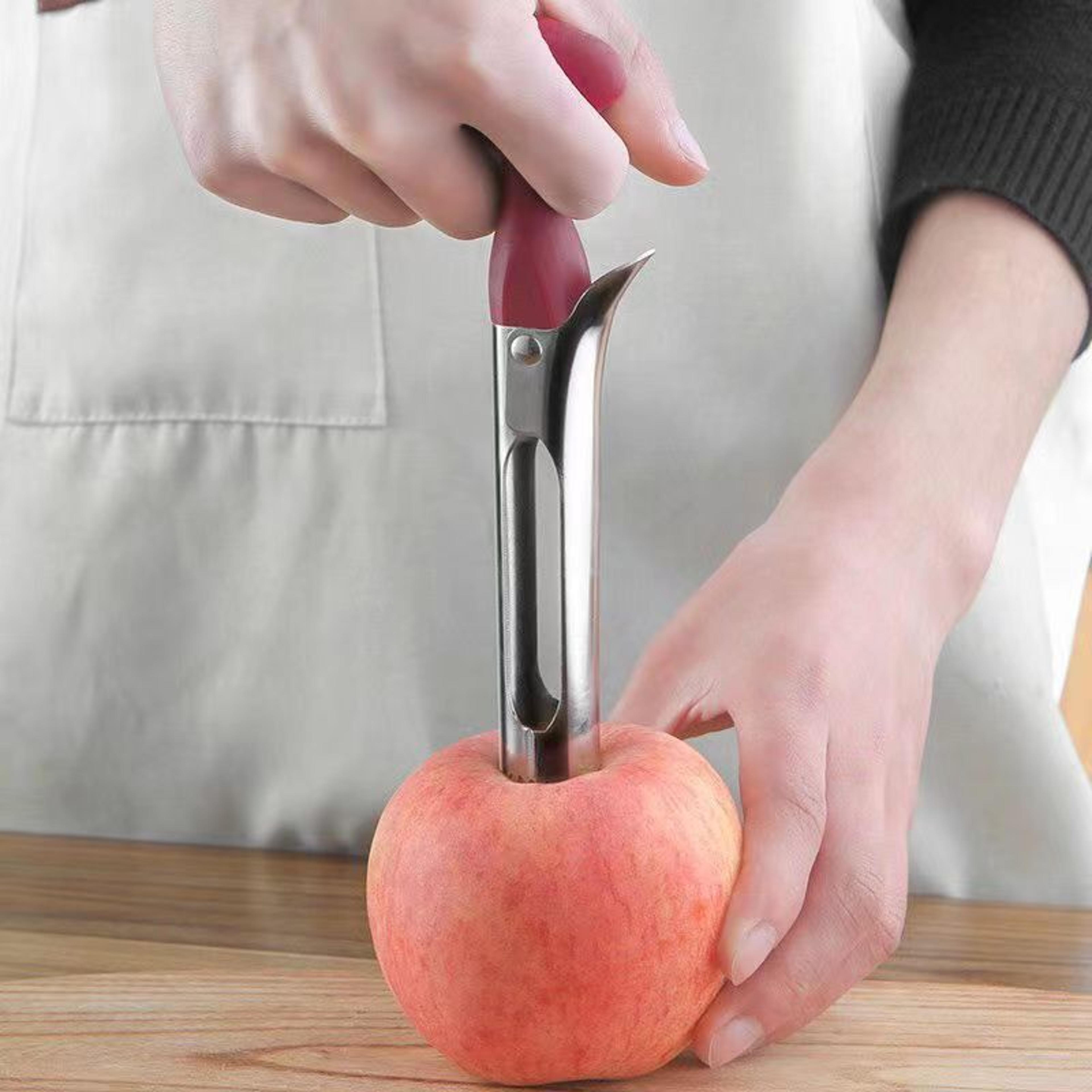 stainless steel apple corer tool easy fruit cutter for pears and apples