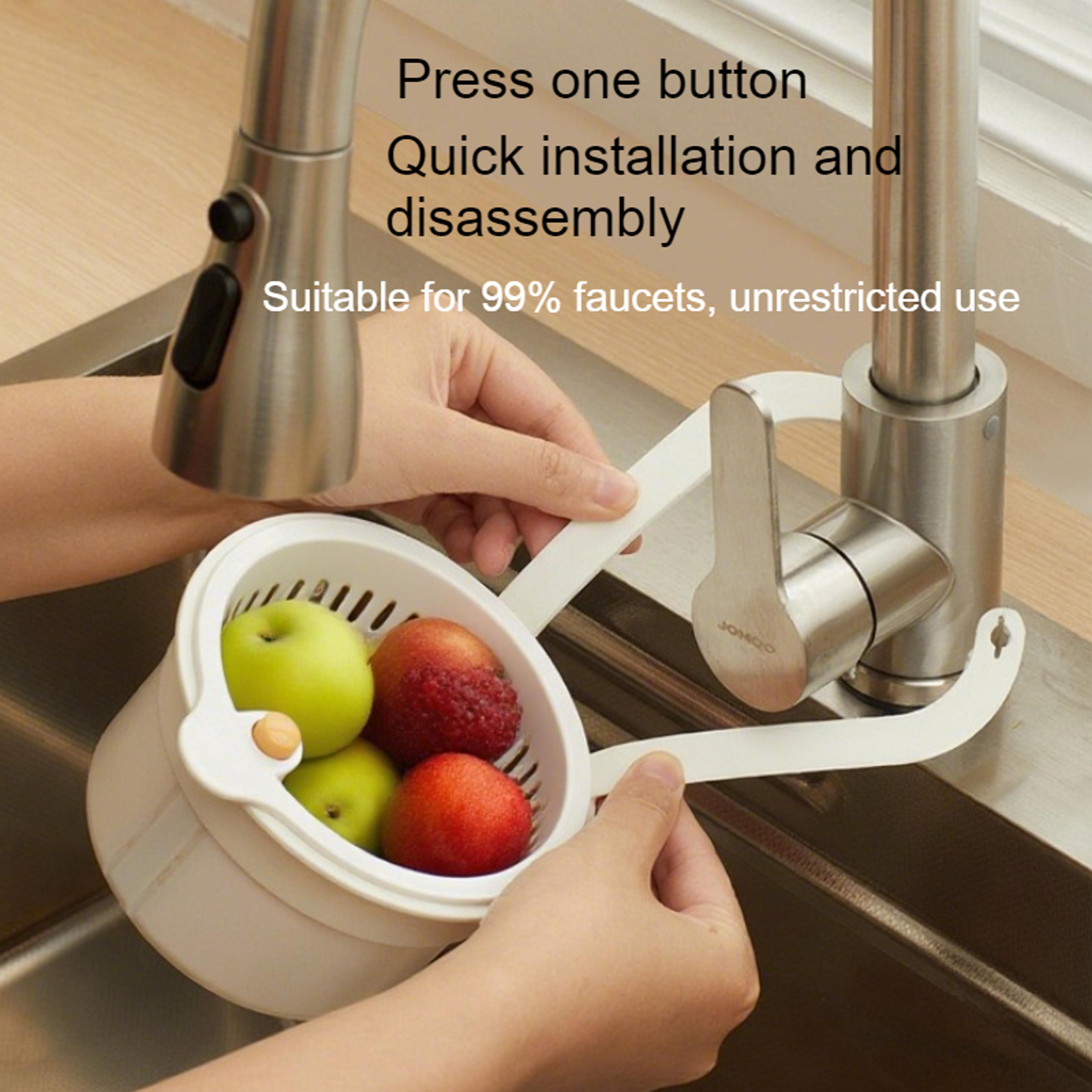 hanging sink drain basket for fruit cleaning & food residue filter