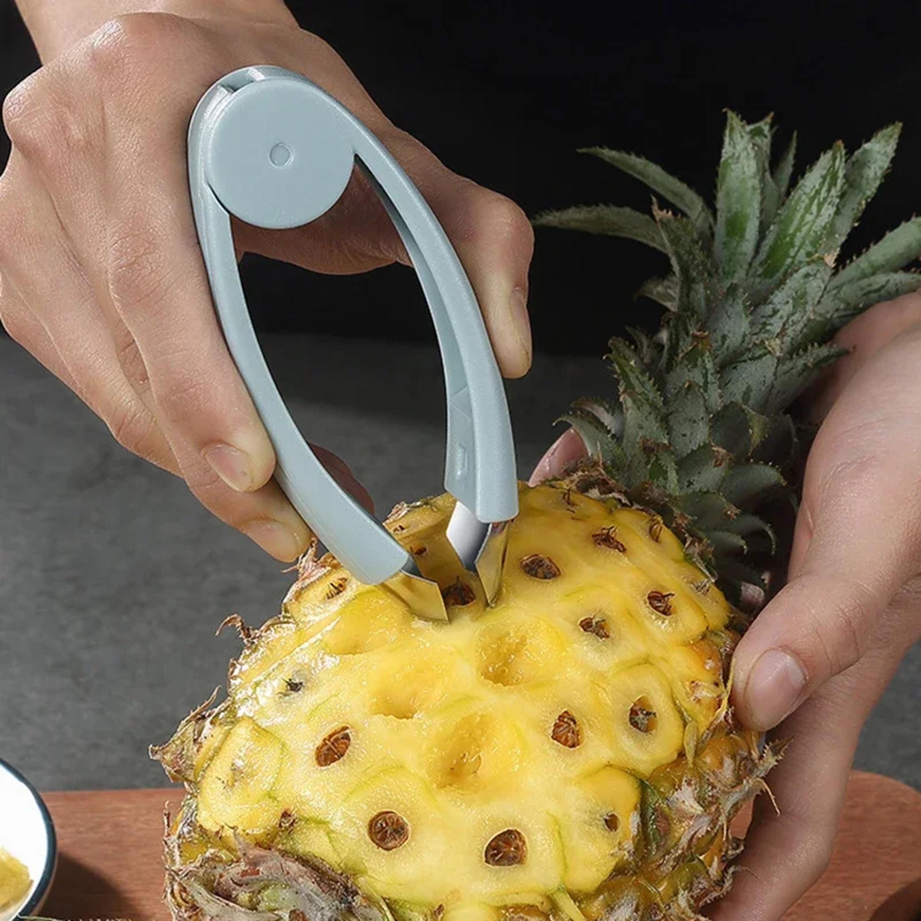 stainless steel pineapple eye peeler & strawberry seed remover precision kitchen tool for fruit preparation