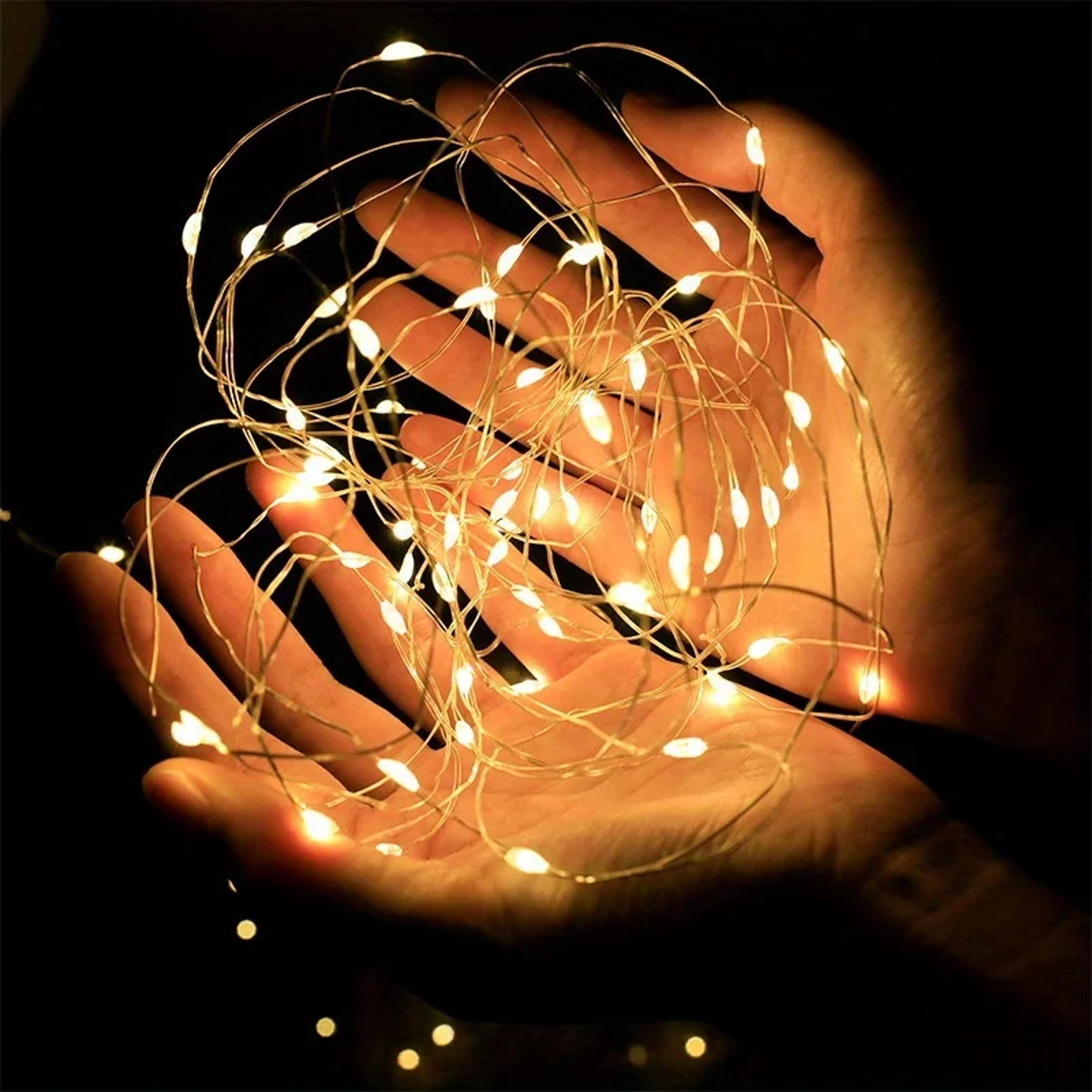 waterproof copper mini fairy lights with speed modes for outdoor christmas decorations