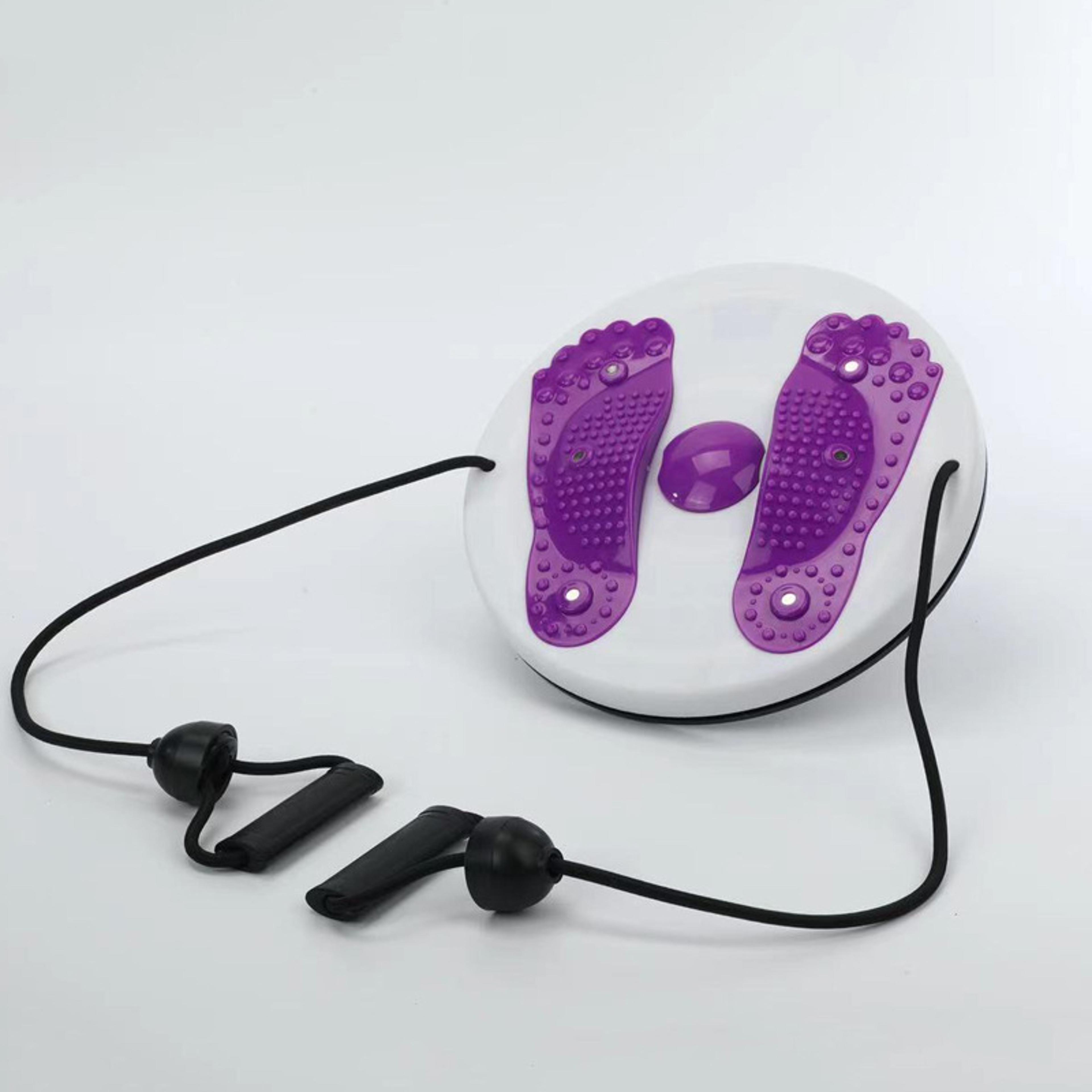 portable waist twisting disc with magnetic foot massage for fitness