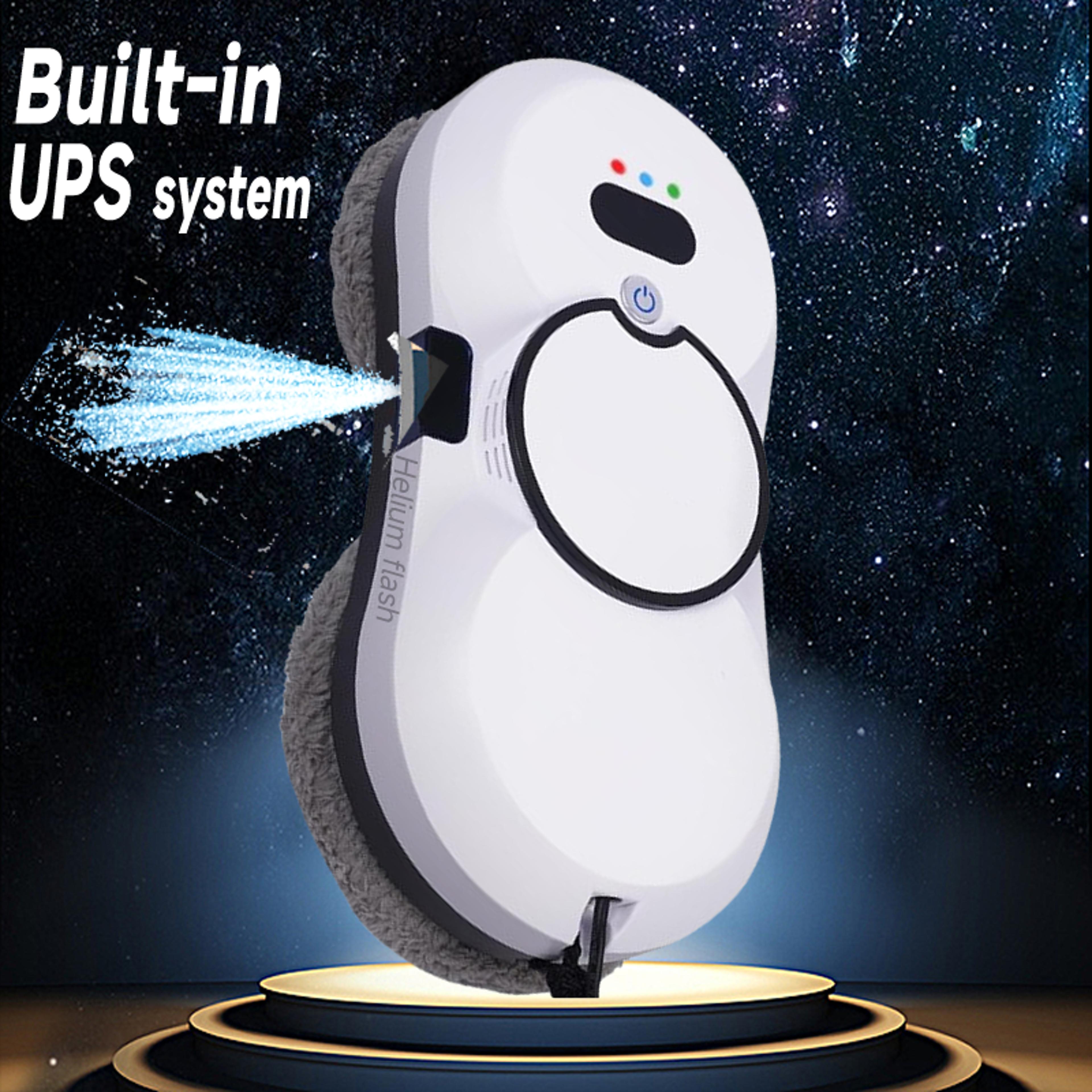 smart window cleaner robot with ups system automatic glass cleaning, floor mopping, & vacuum for home use