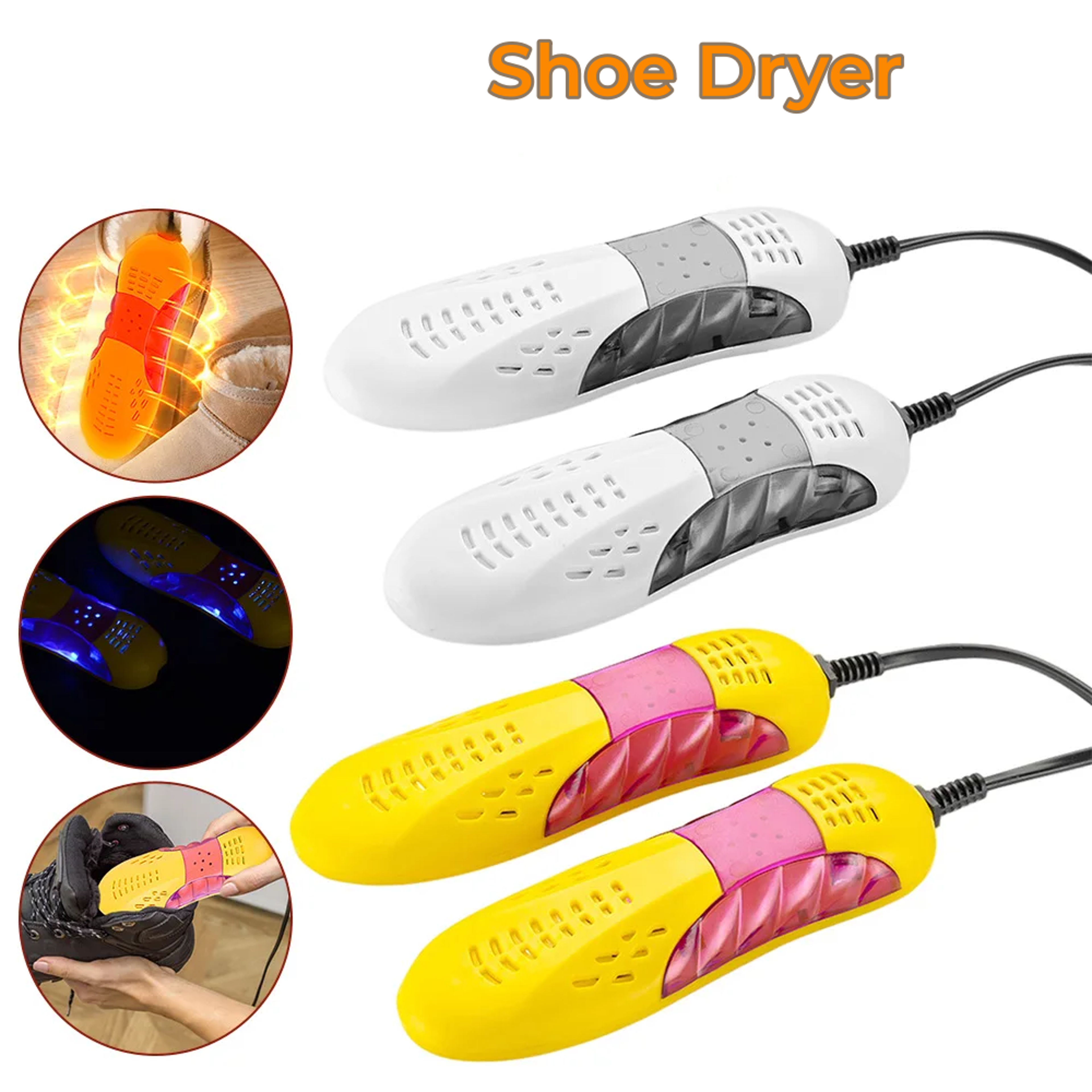electric shoe dryer & deodorizer foot warmer & uv shoe heater for household odor elimination