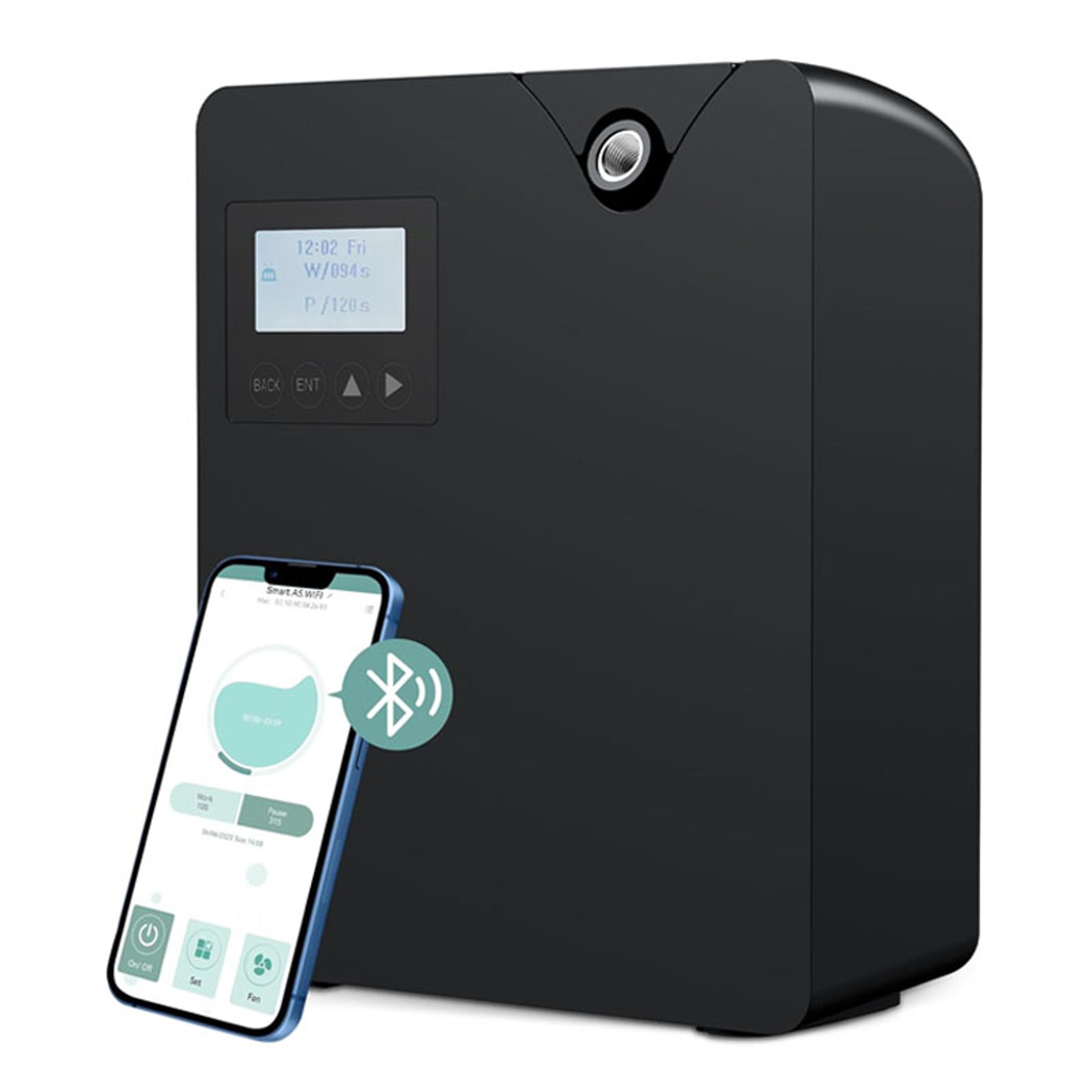 smart aromatherapy diffuser with bluetooth & wifi –waterless essential oil diffuser for home