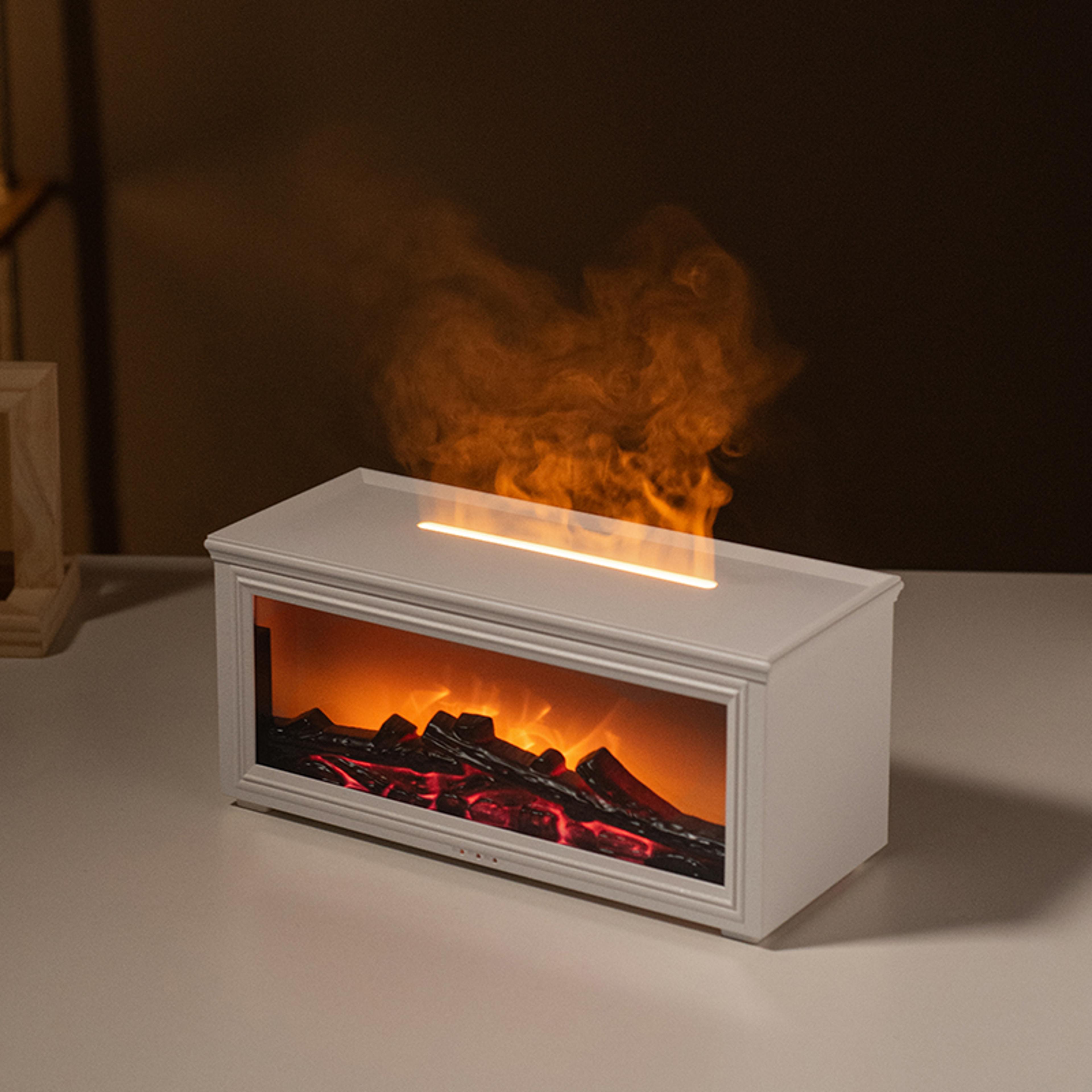 essential oil fireplace diffuser mini flame aromatherapy humidifier & oil diffuser