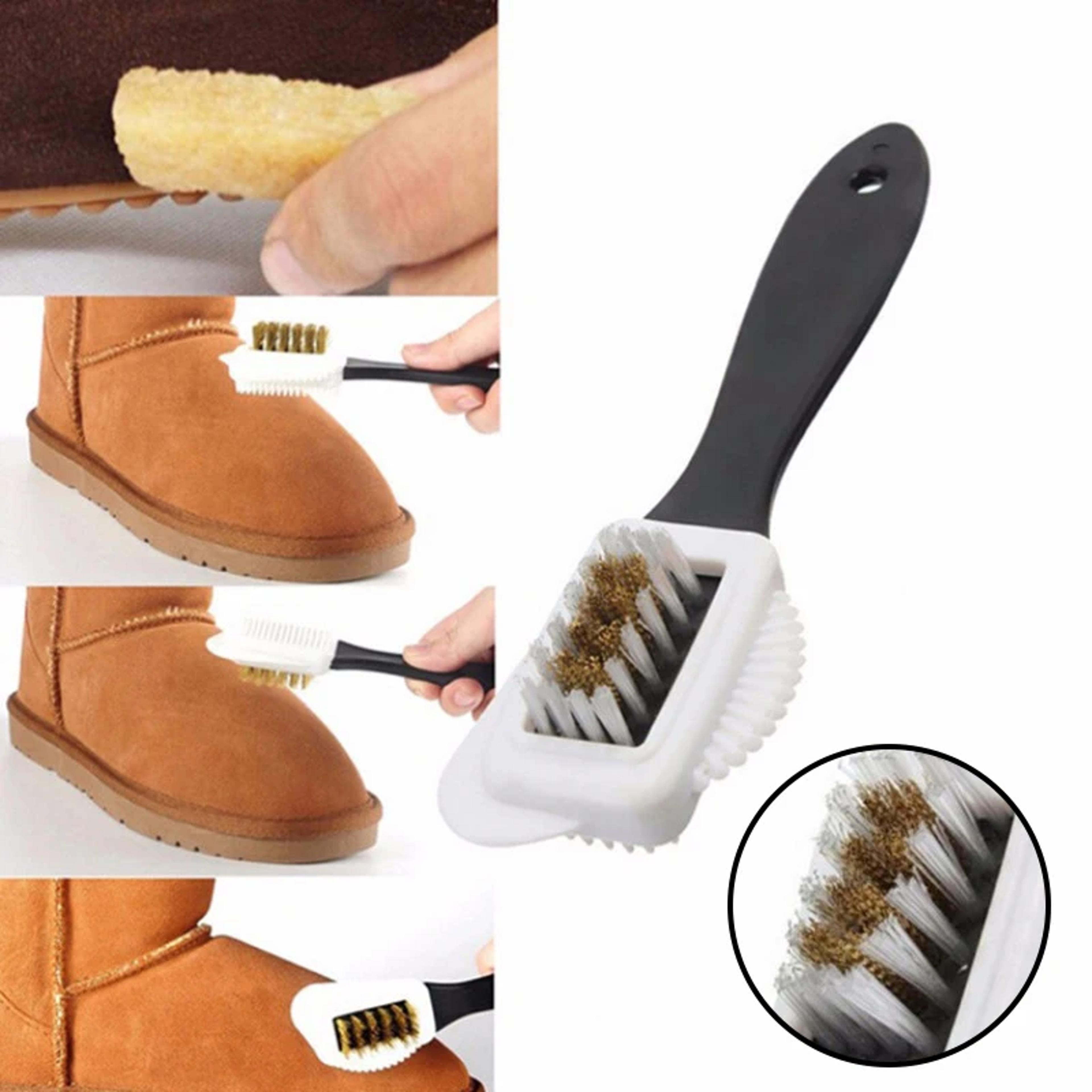 s-shaped shoe cleaning brush for snow boots, sneakers & more sided cleaning tool