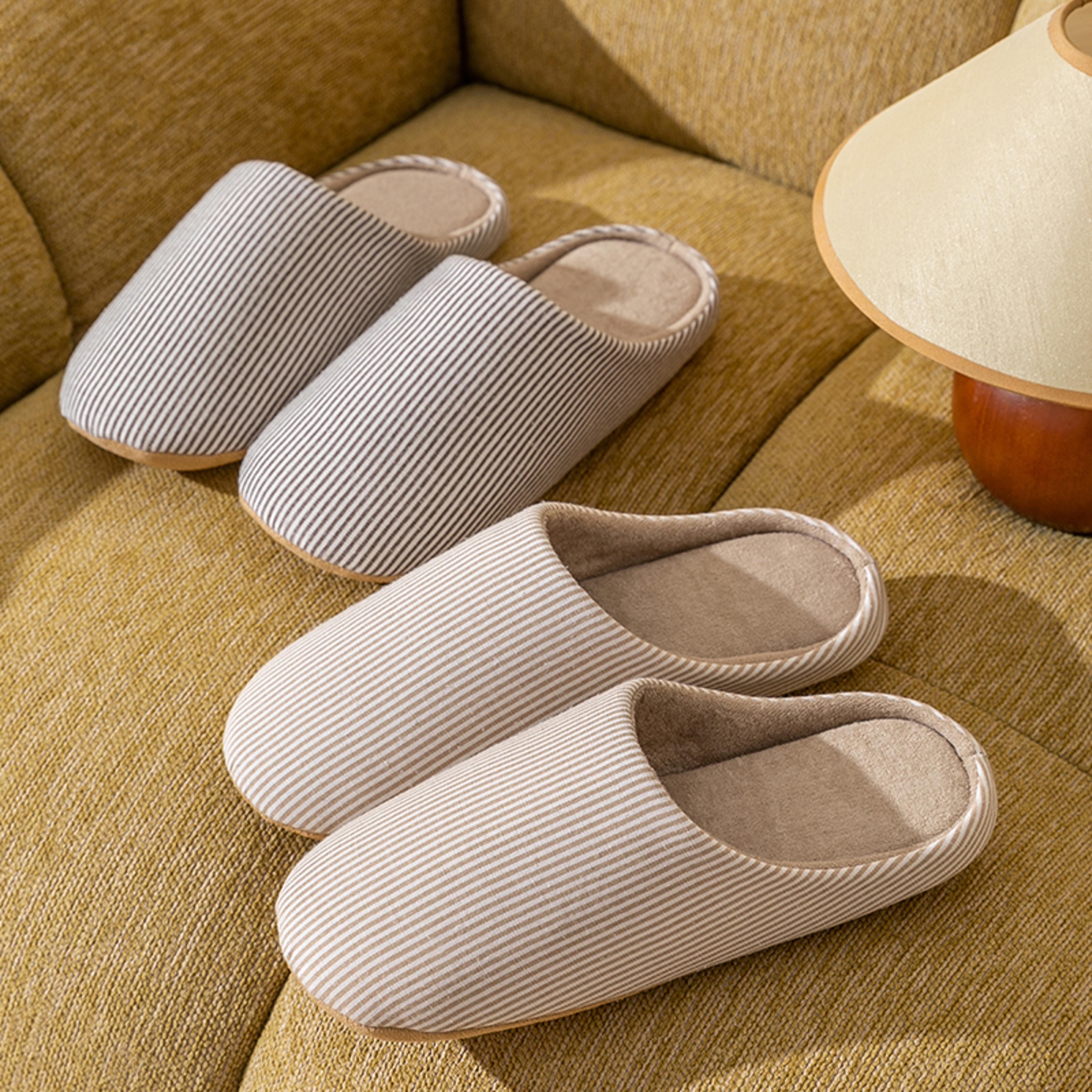 soft fur home slippers warm, non-slip indoor slides comfortable autumn & spring flats for bedroom