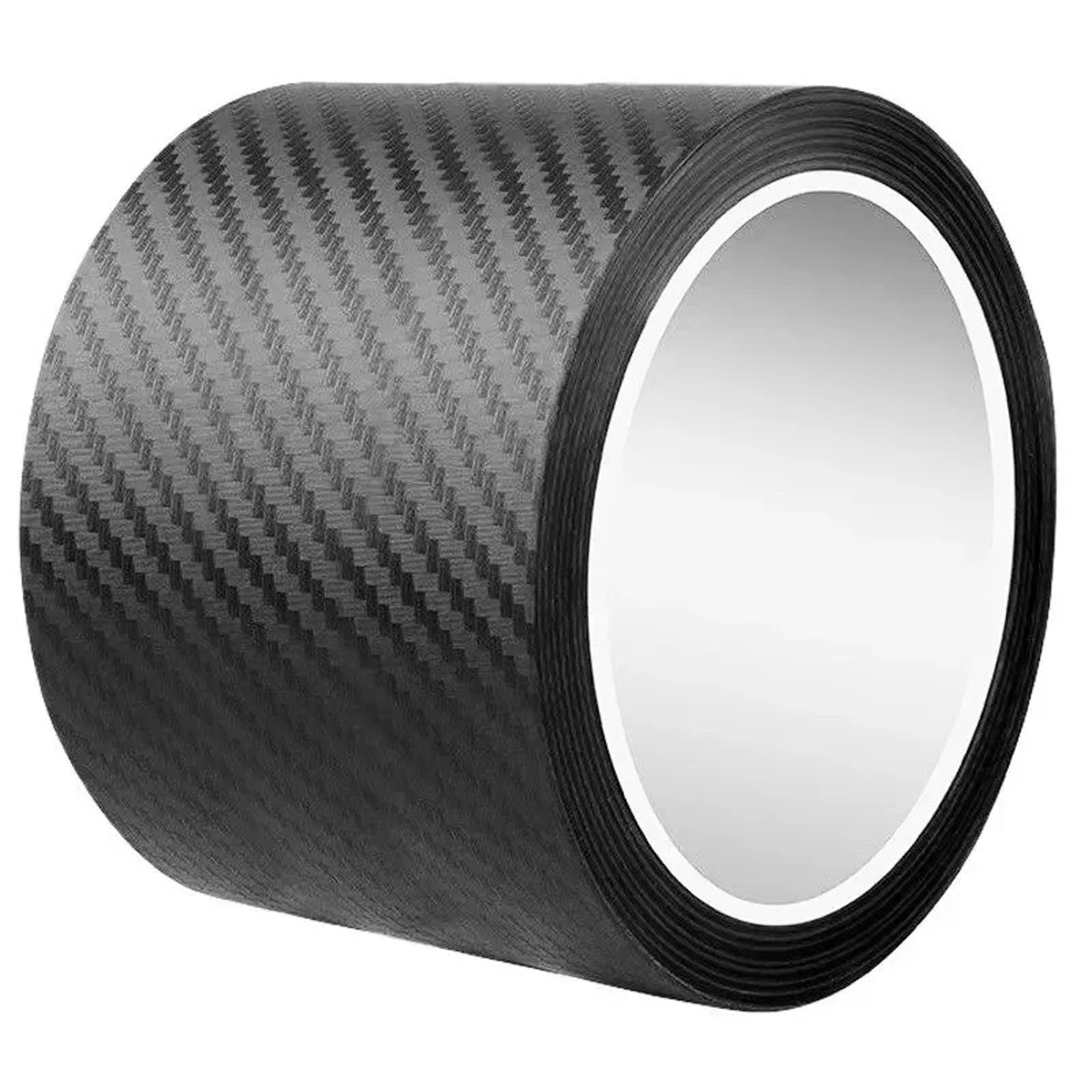 carbon fiber car sill sticker protective strip anti-scratch, waterproof rearview mirror tape for vehicle protection