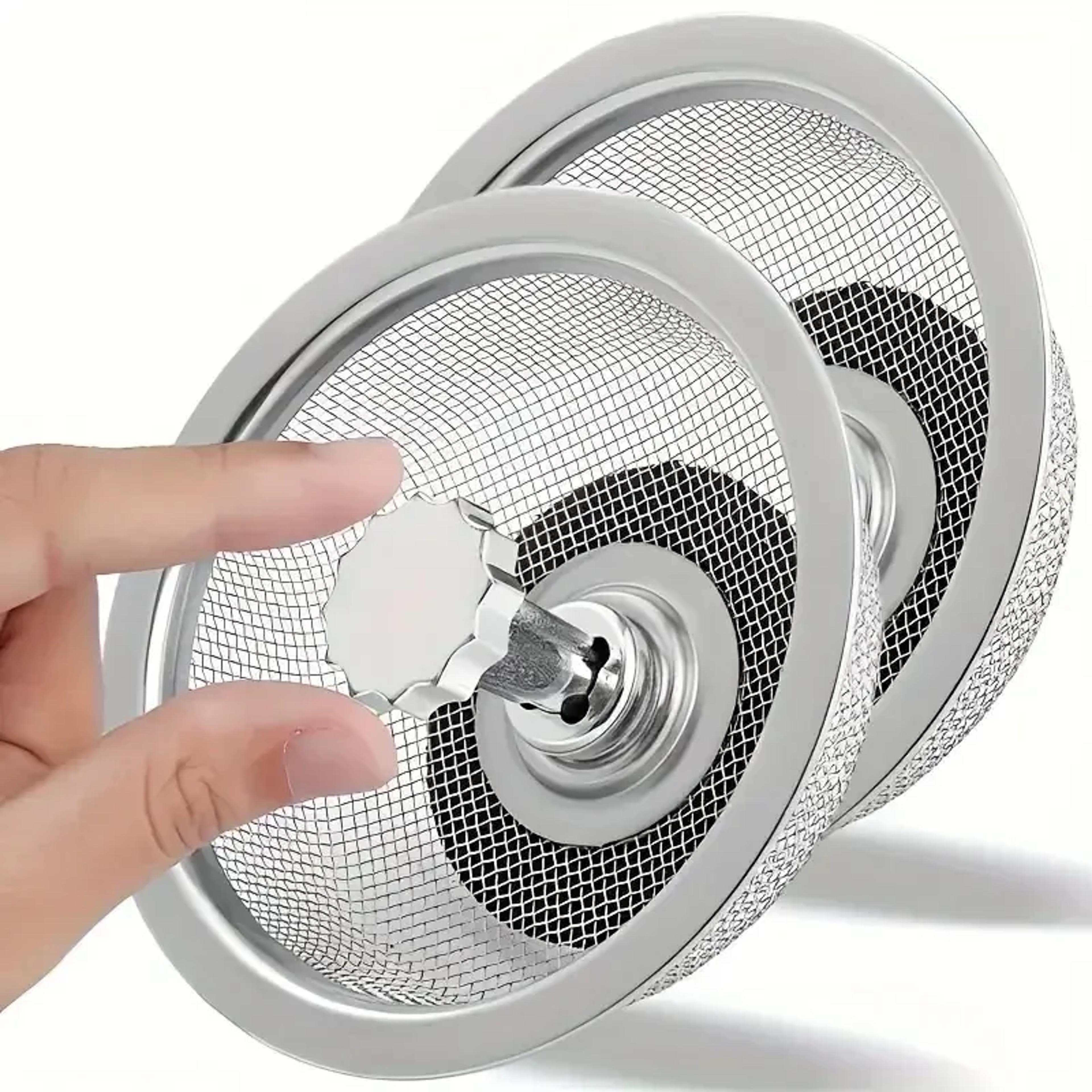 stainless steel drain strainer for kitchen & bathroom sinks durable mesh hair waste filter for sewer drainage