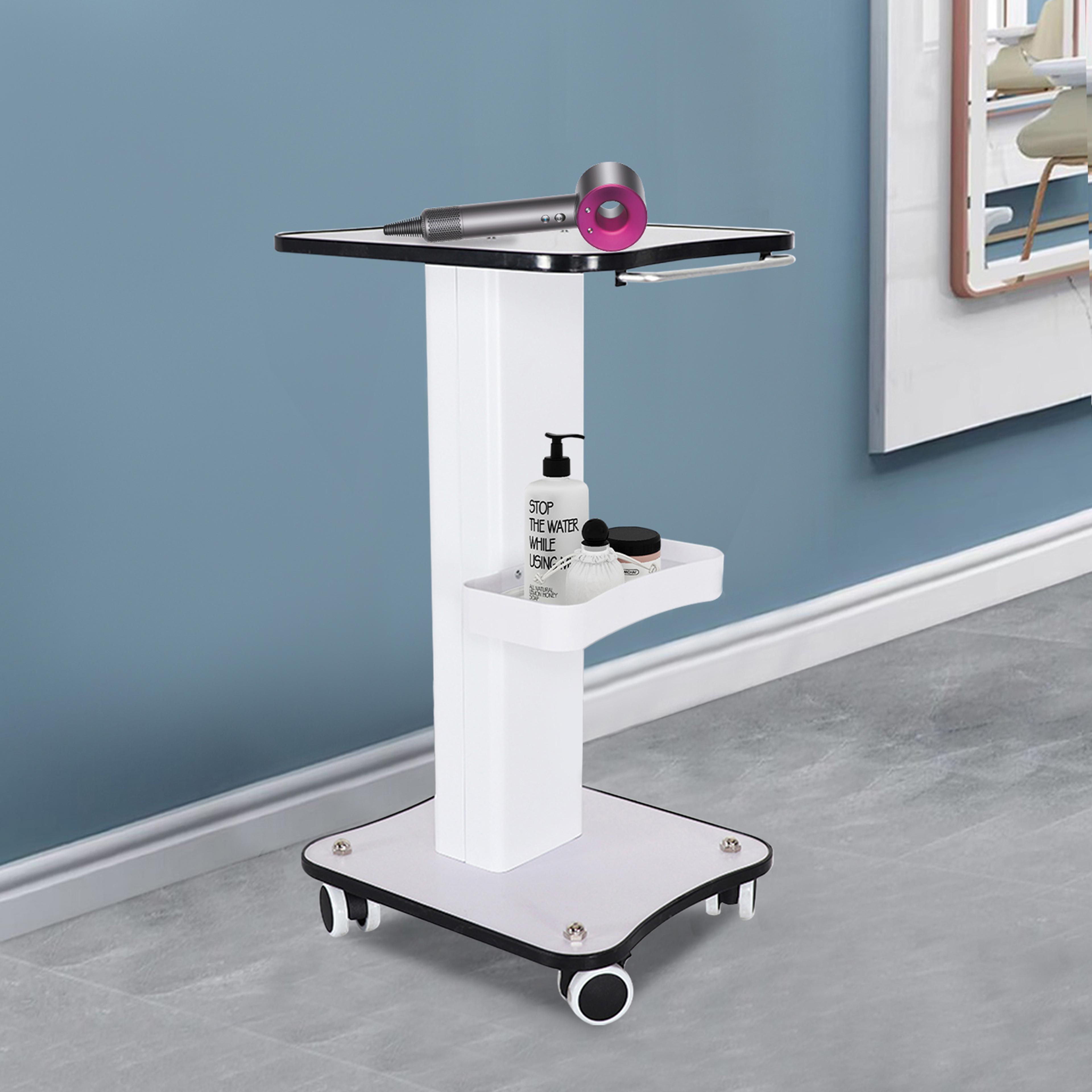 professional beauty salon trolley cart tier rolling spa storage organizer with push handle