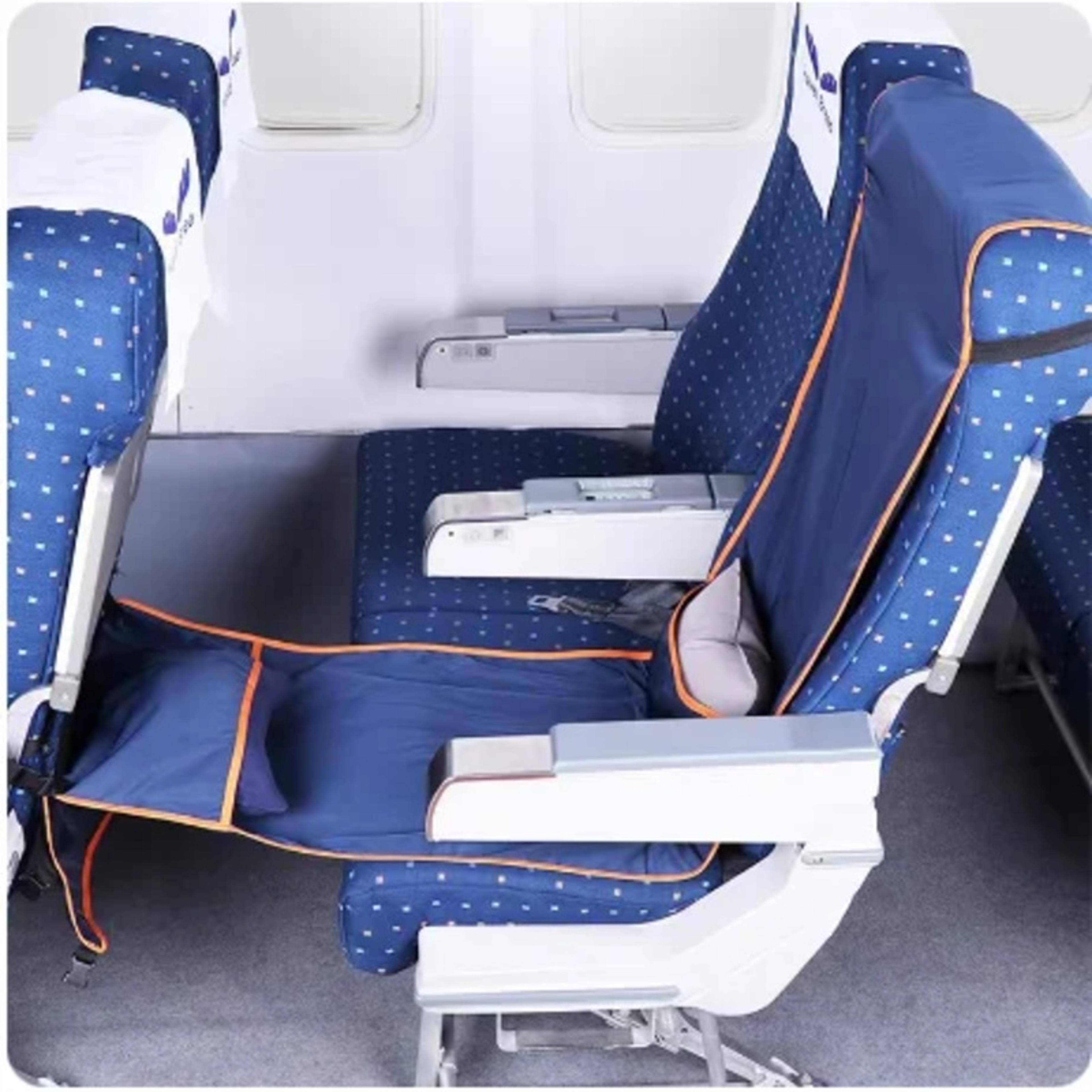 comfortlift airplane footrest hammock portable travel footrest for flights, cars and trains