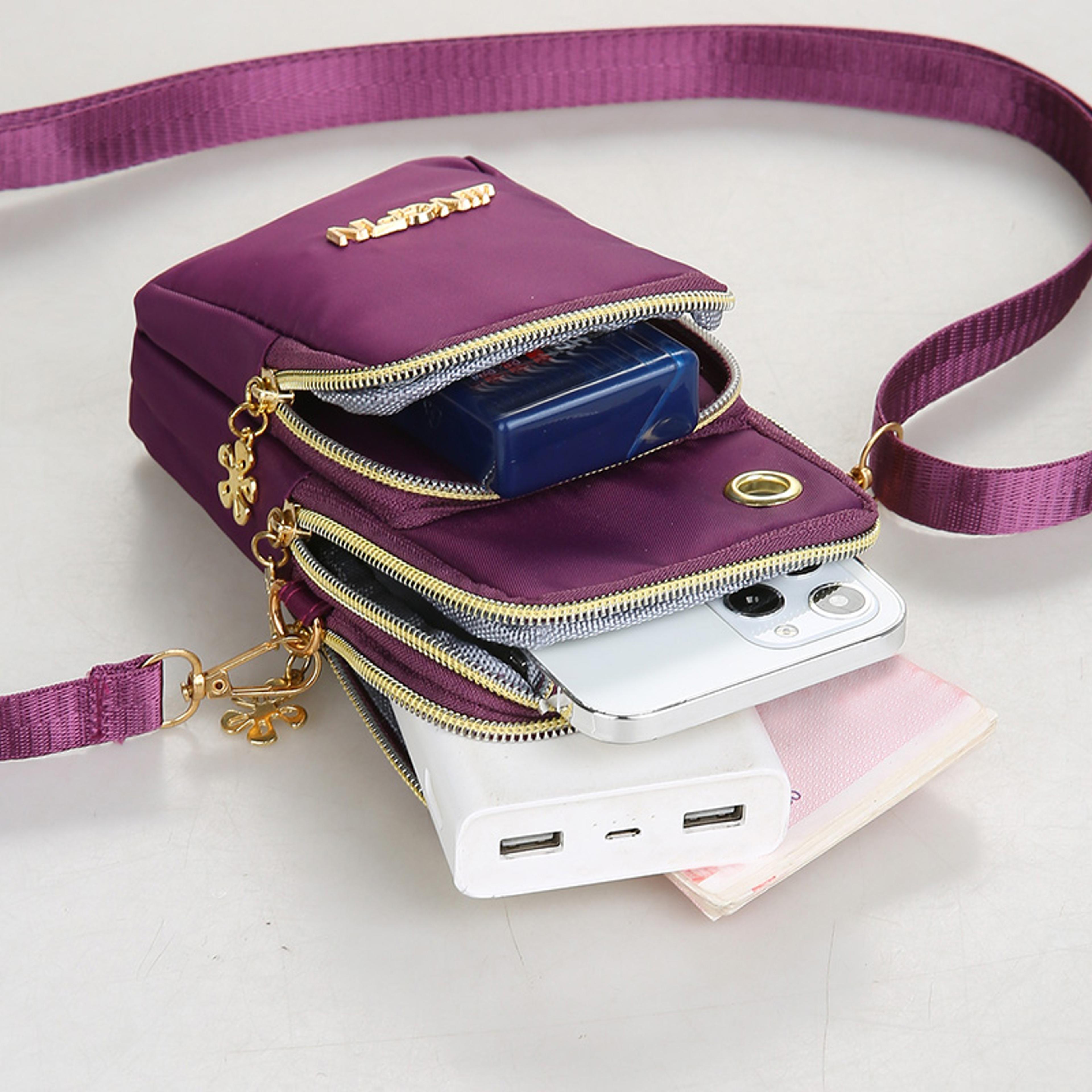 stylish womens crossbody mini bag convenient mobile phone bag for moms, active & on-the-go!