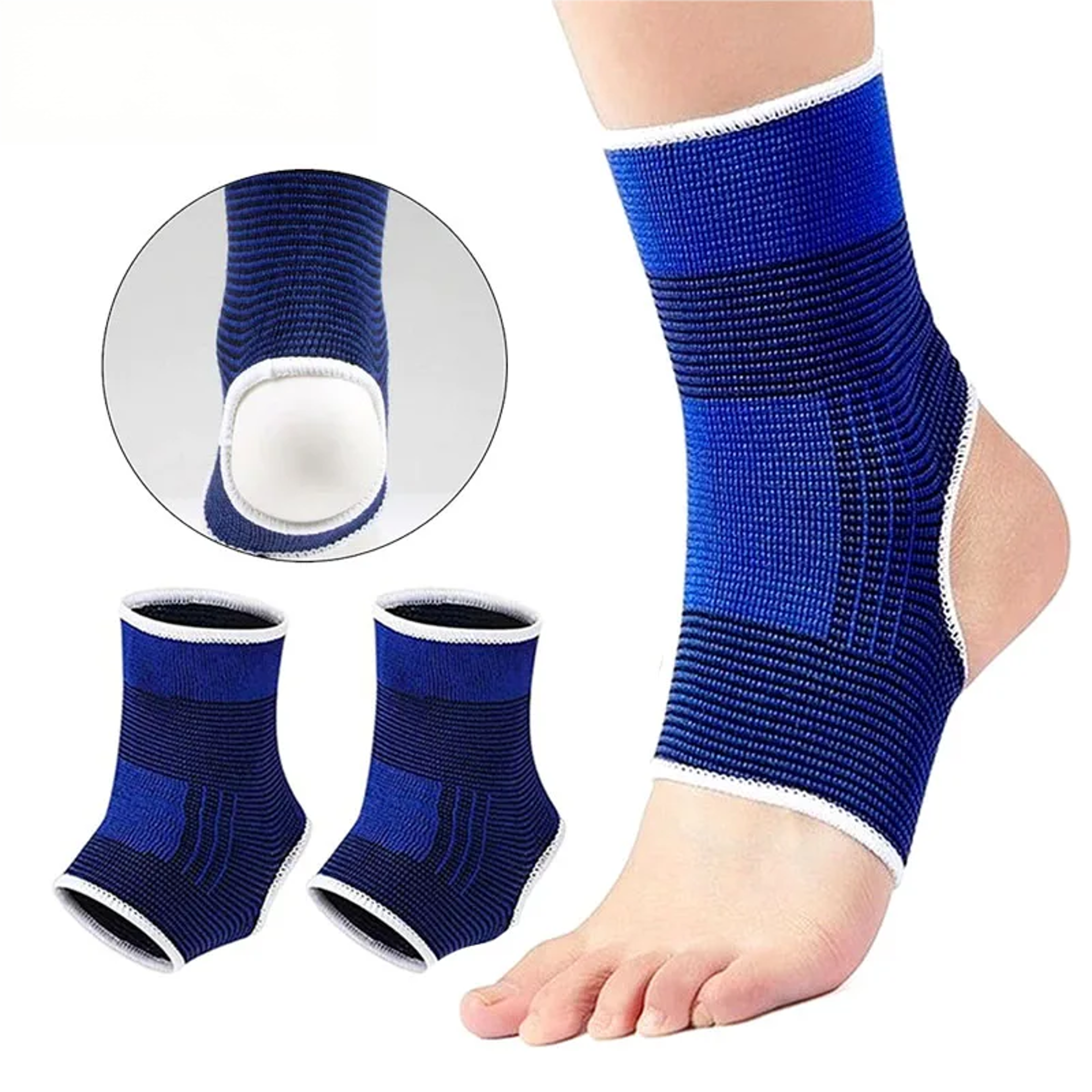 knitted sports ankle brace multi-sport compression support for football and basketball breathable stability protector