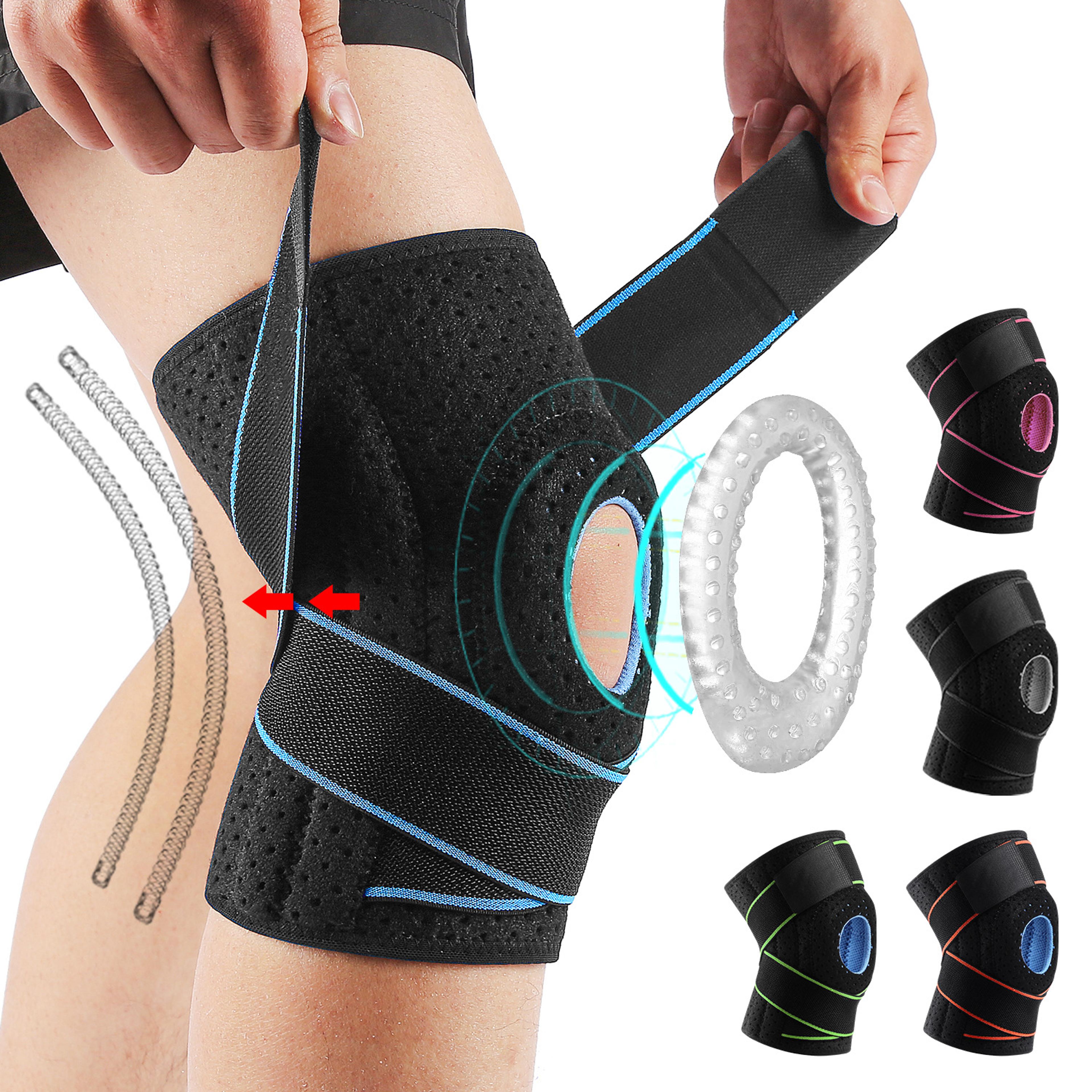 elastic knee brace for arthritis relief and sports protection pressurized kneepad for joint support