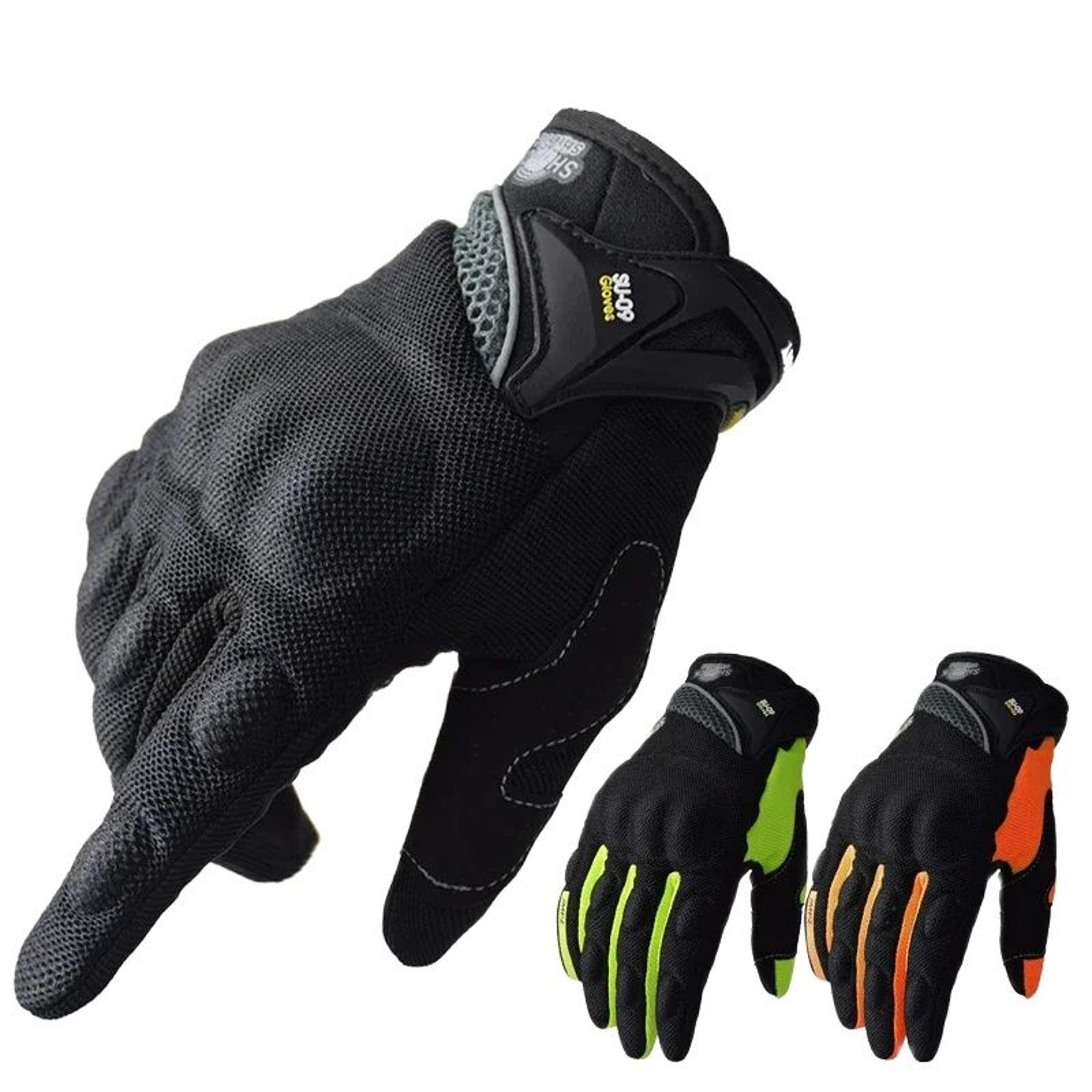breathable full finger racing motorcycle gloves stylish, antiskid & durable protection for riders