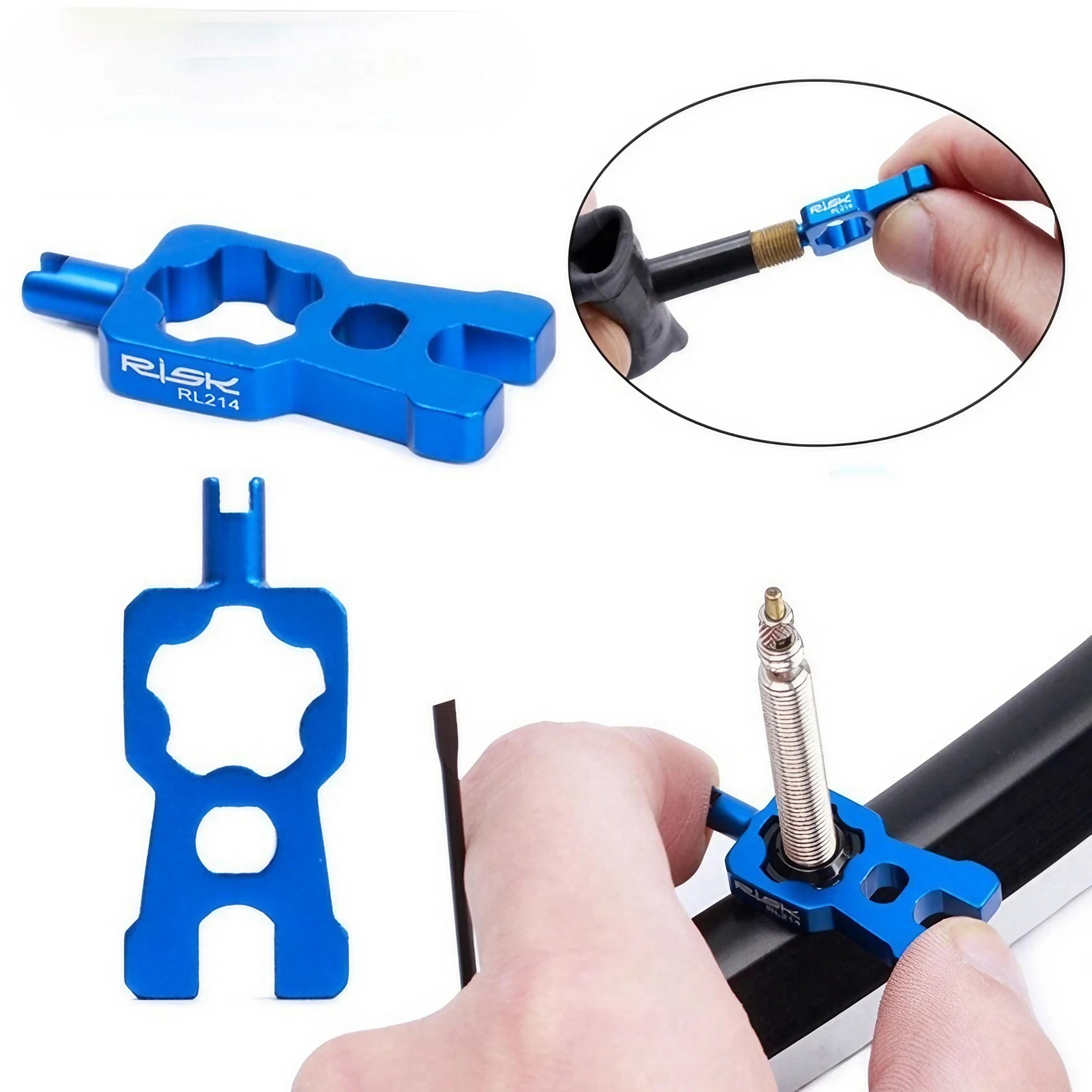 portable bicycle valve tool kit for mtb & road bikes easy valve core removal & installation tool