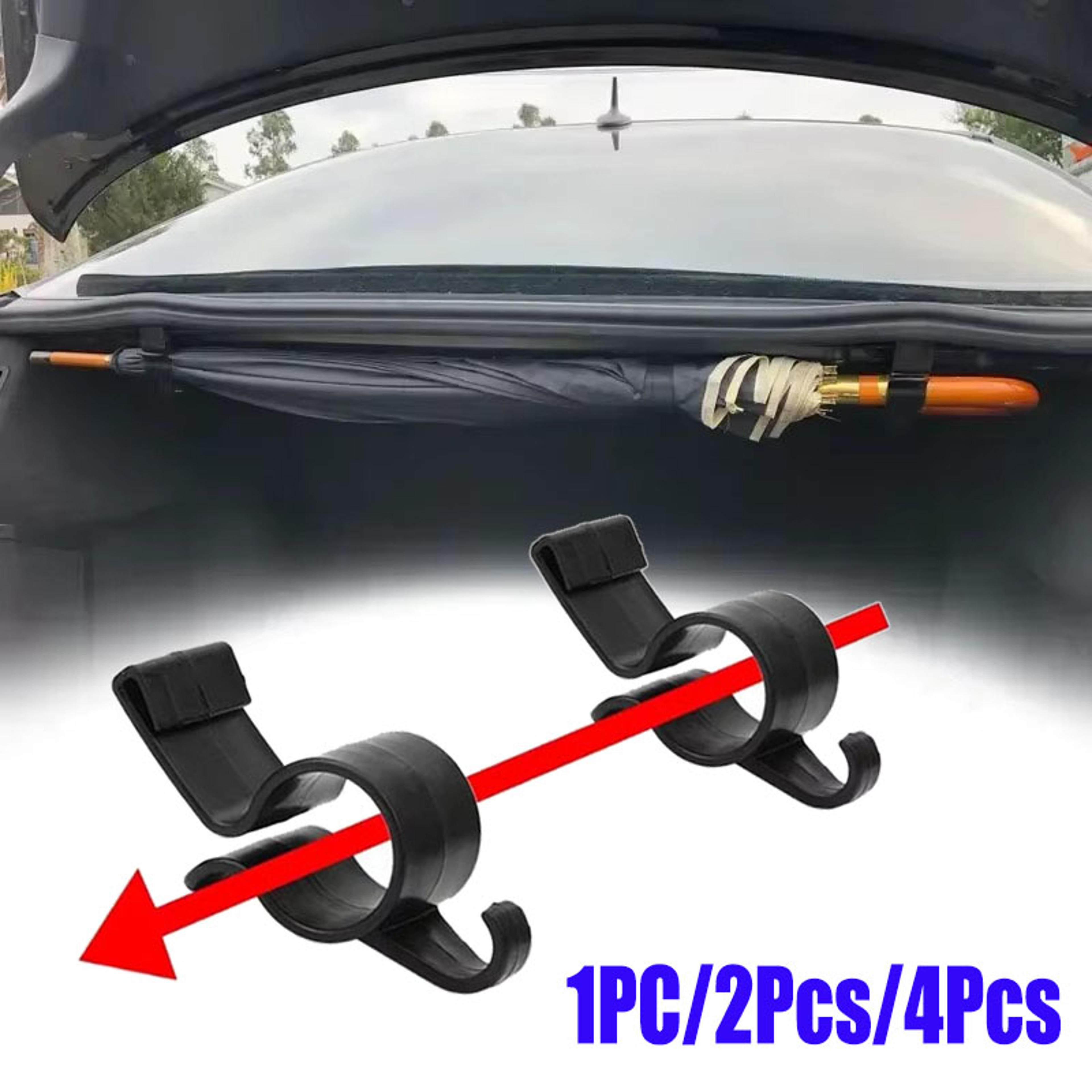 universal car umbrella holder versatile trunk hook for towel, umbrella & plant storage