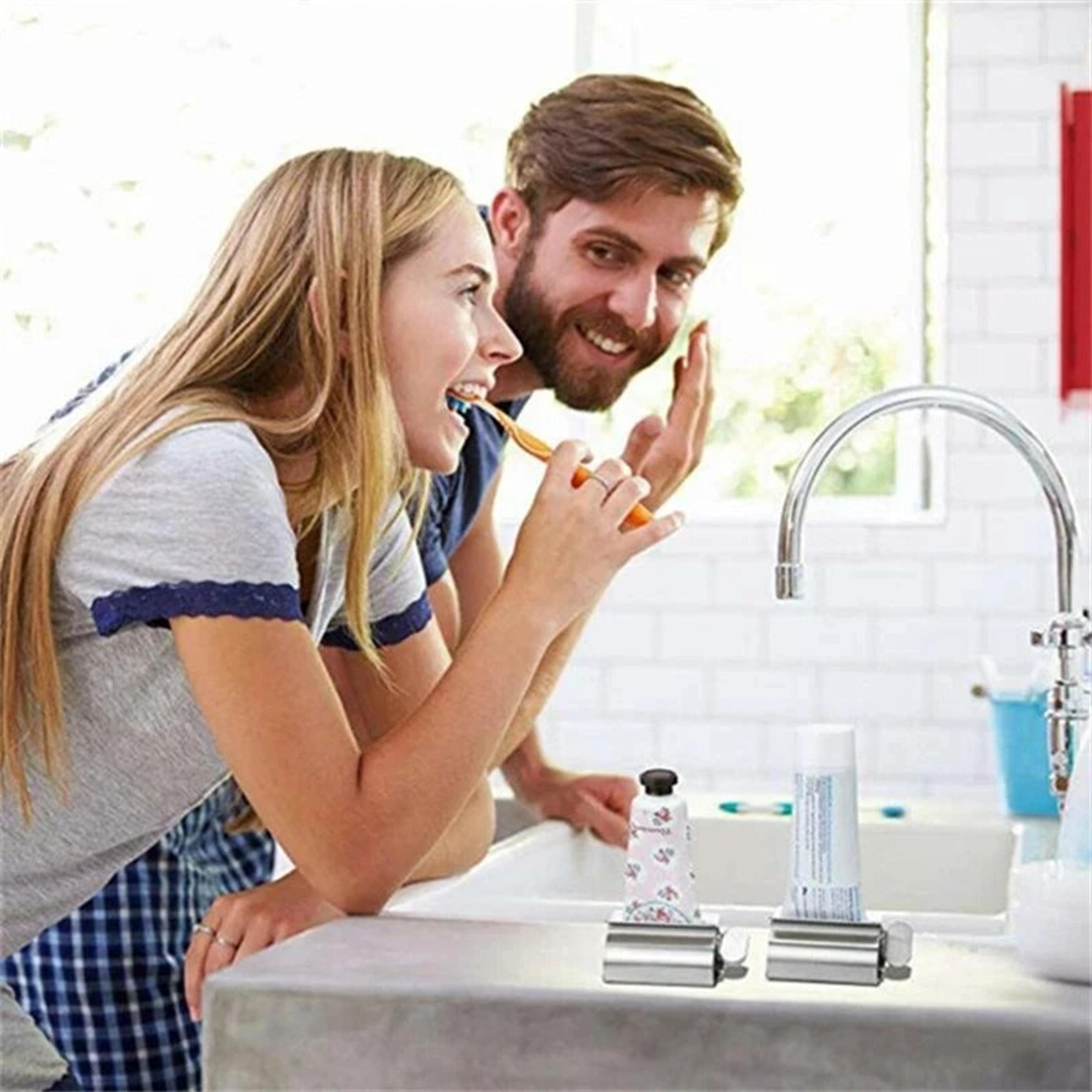 stainless steel ointment tube squeezer dispenser for cosmetics & toothpaste