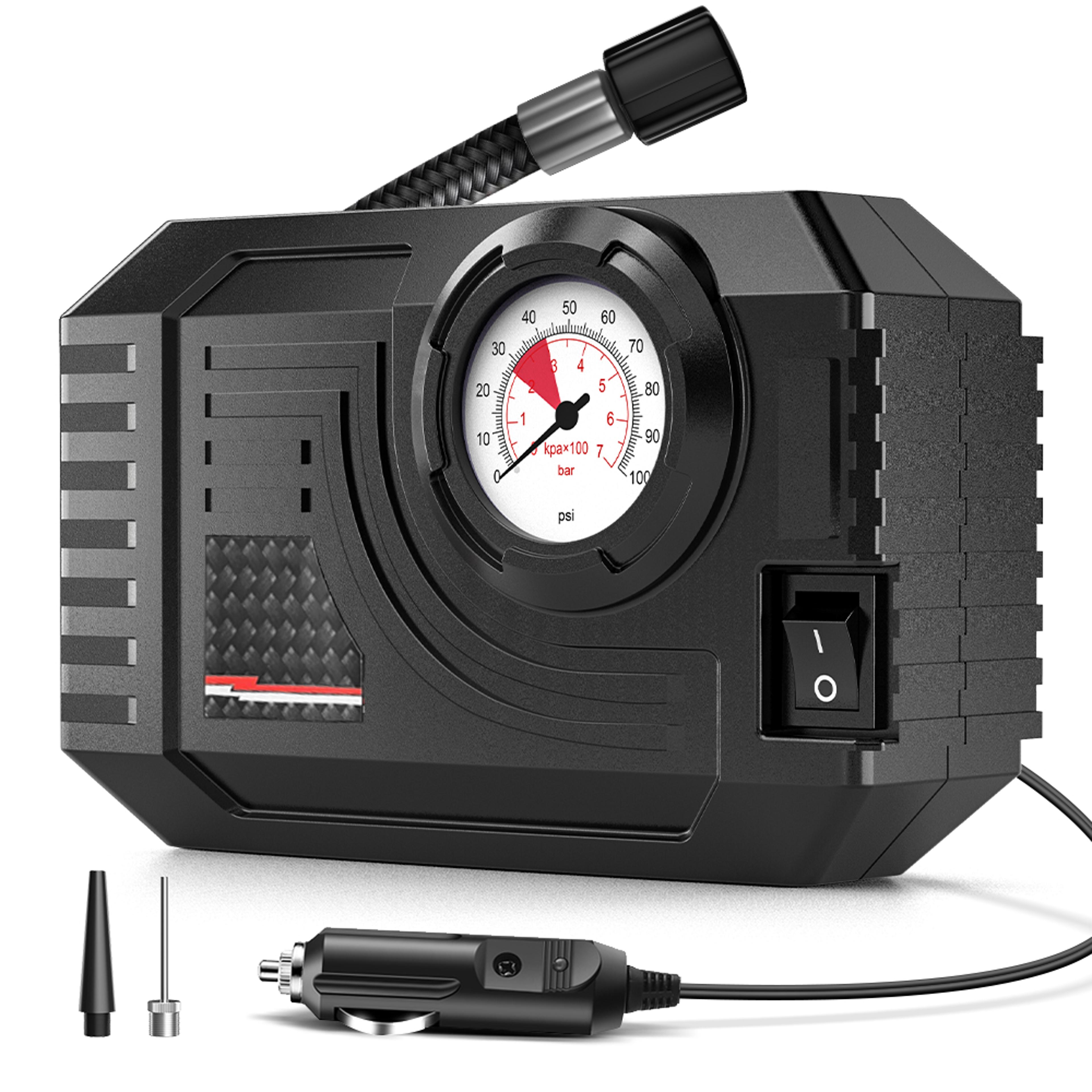 mini air pump tire inflator portable electric air compressor for car, motorcycle, and bicycle