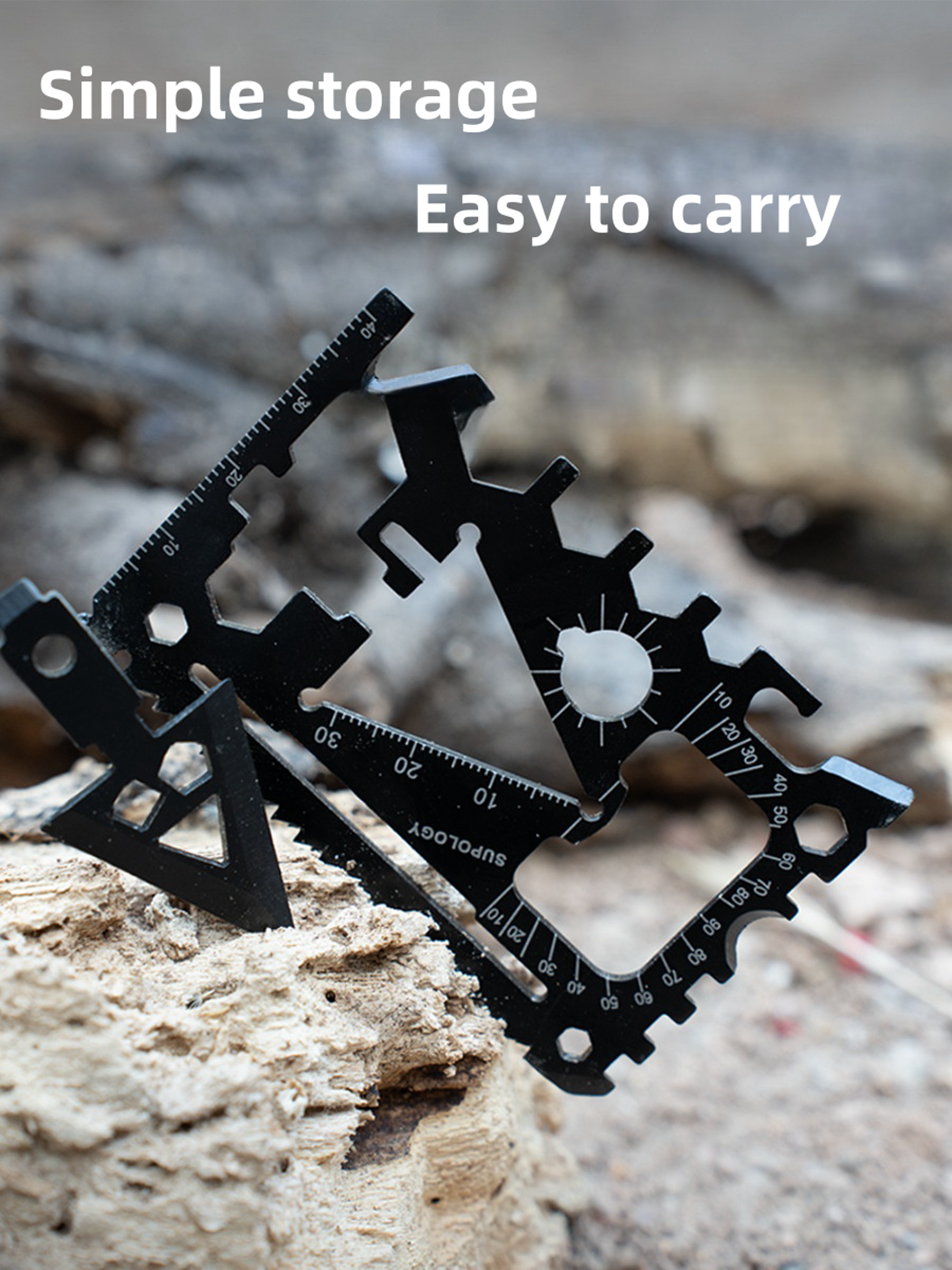 multi-functional survival card knife compact outdoor gear for emergency preparedness
