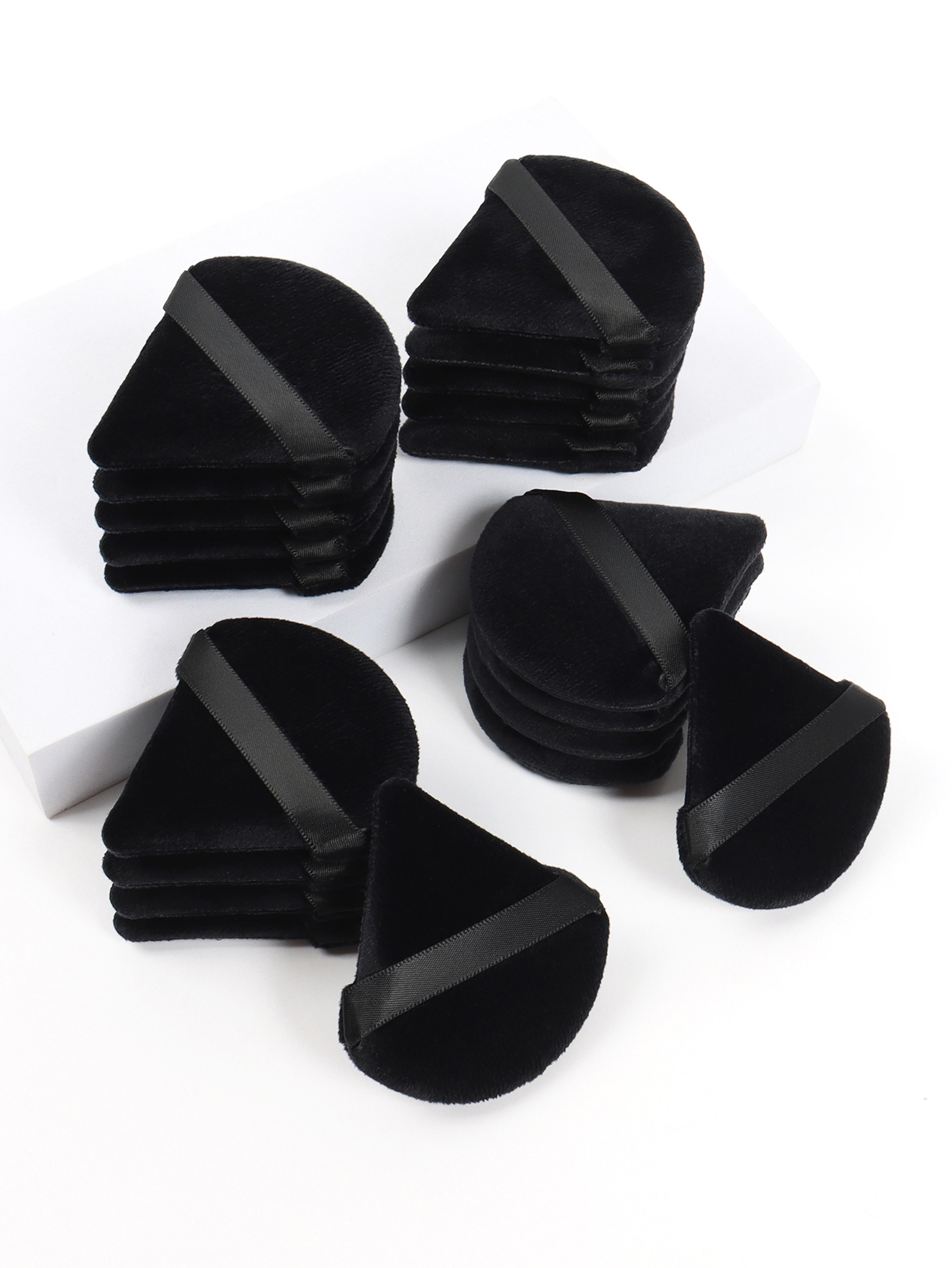soft velvet black triangle makeup sponge for flawless foundation application