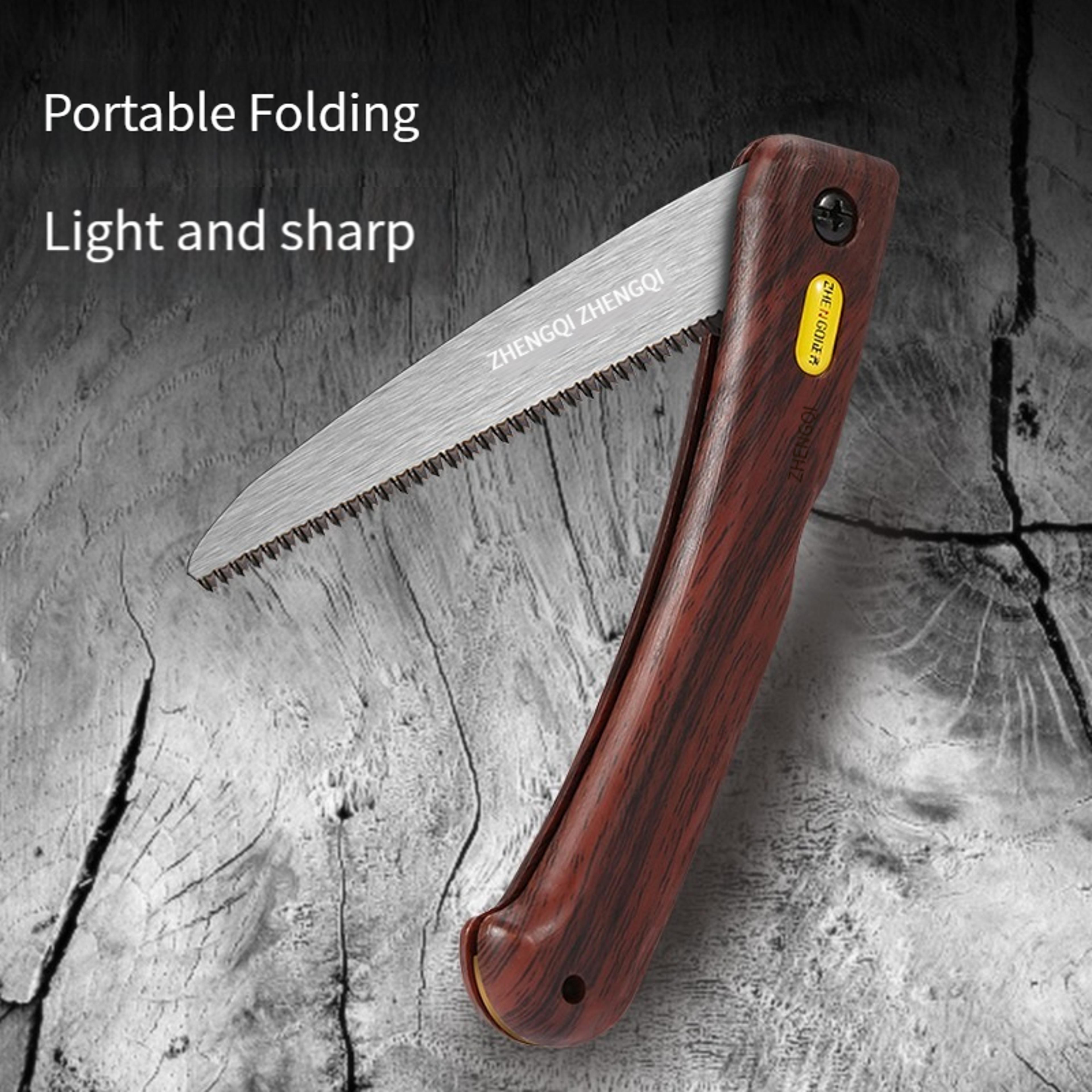mini folding hand saw compact diy logger saw for woodworking & crafts