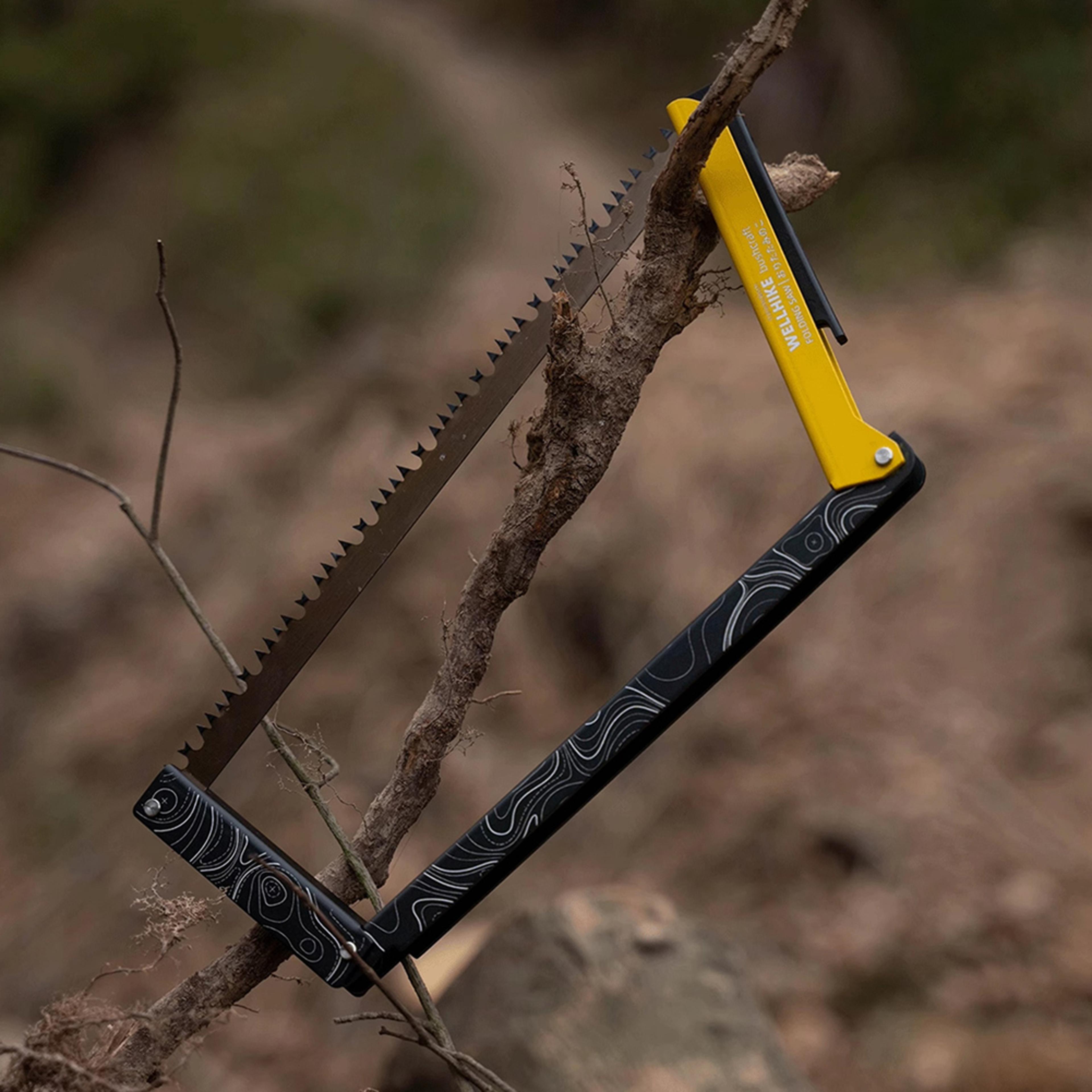 folding saw for camping, aluminum alloy multifunctional hand saw, foldable outdoor survival tool