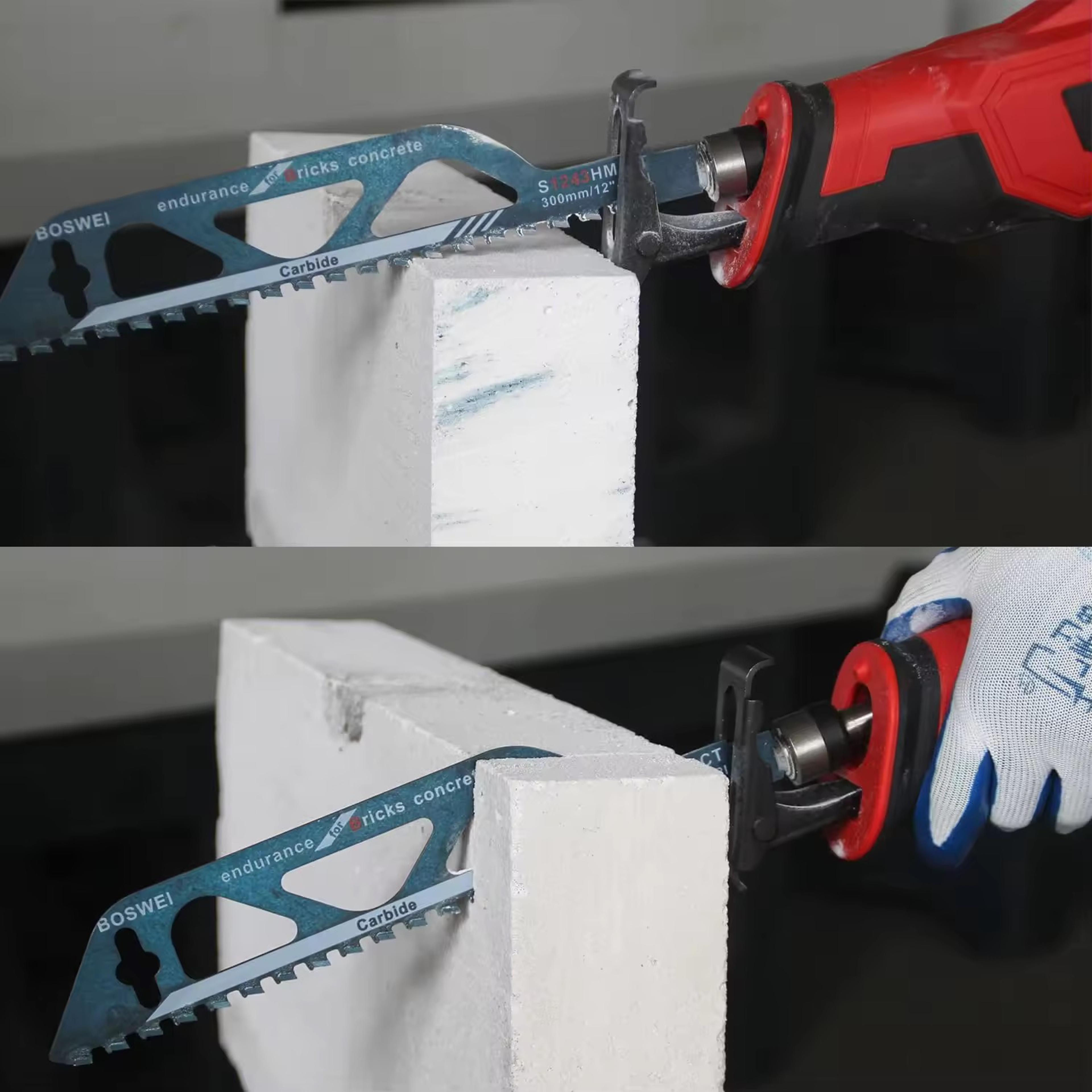 professional demolition masonry reciprocating saw blade hard alloy multi material cutting