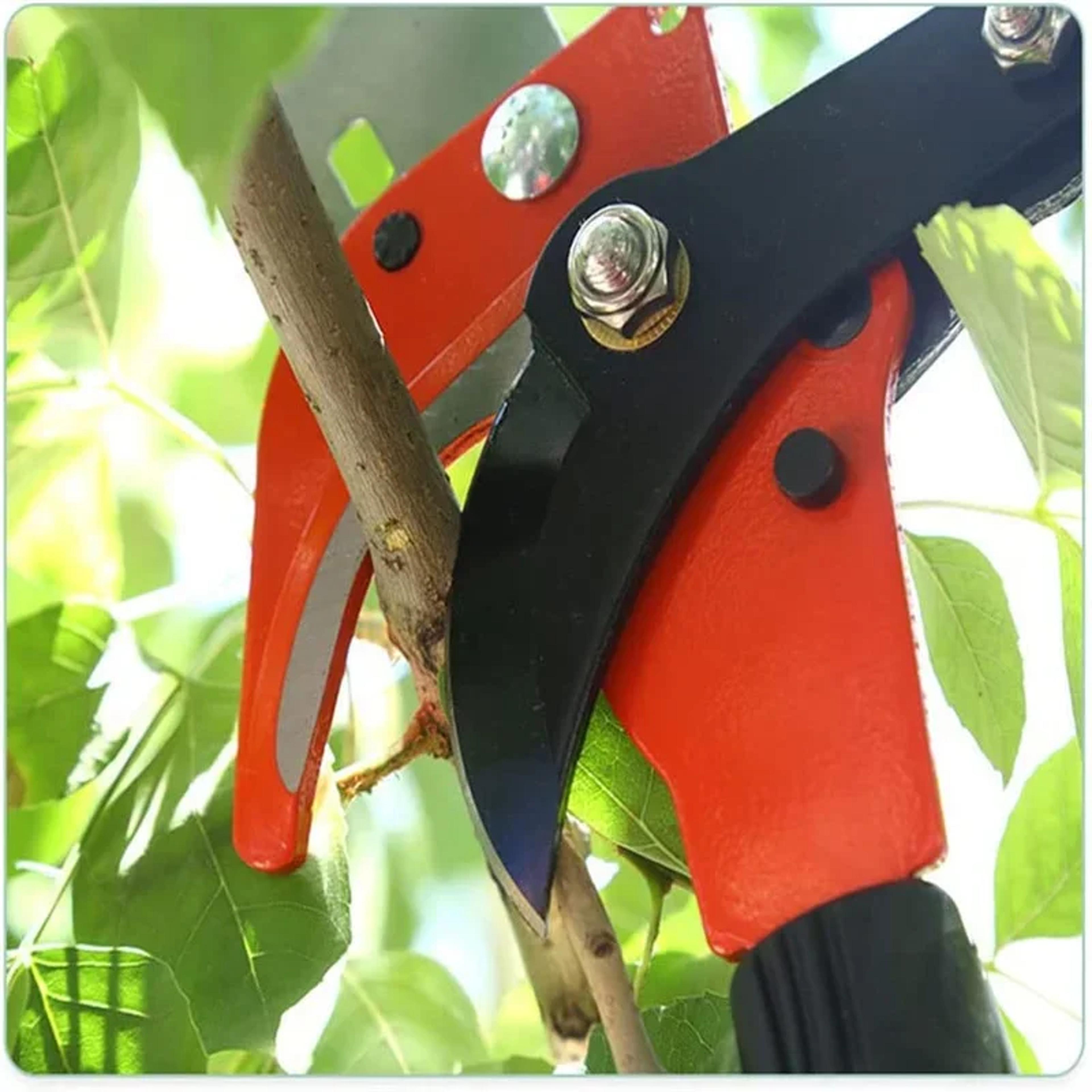 extendable tree pruner pole saw high reach branch cutter with sharp pruning shears