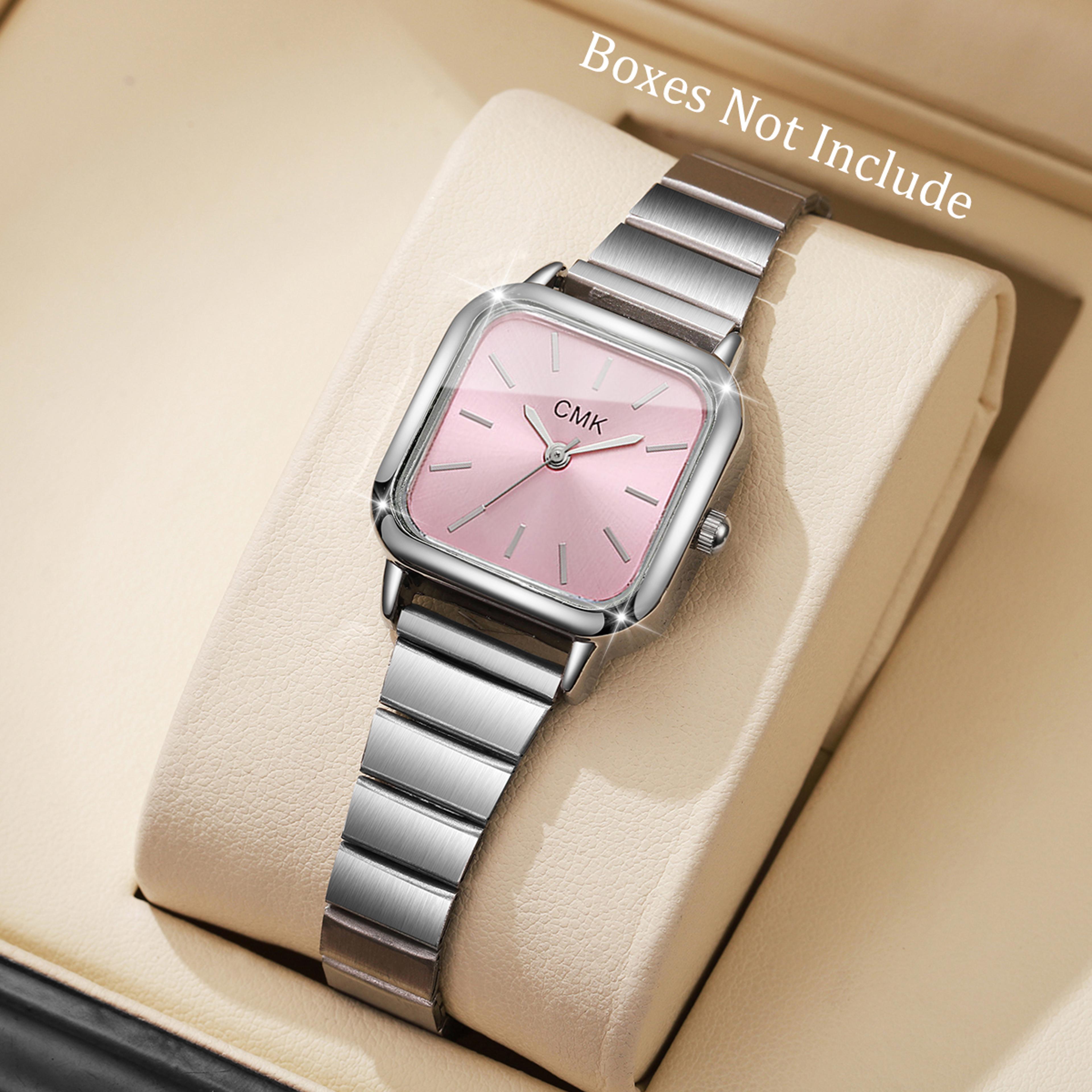 luxury ultra thin quartz womens wristwatch fashion square design with elegant strap