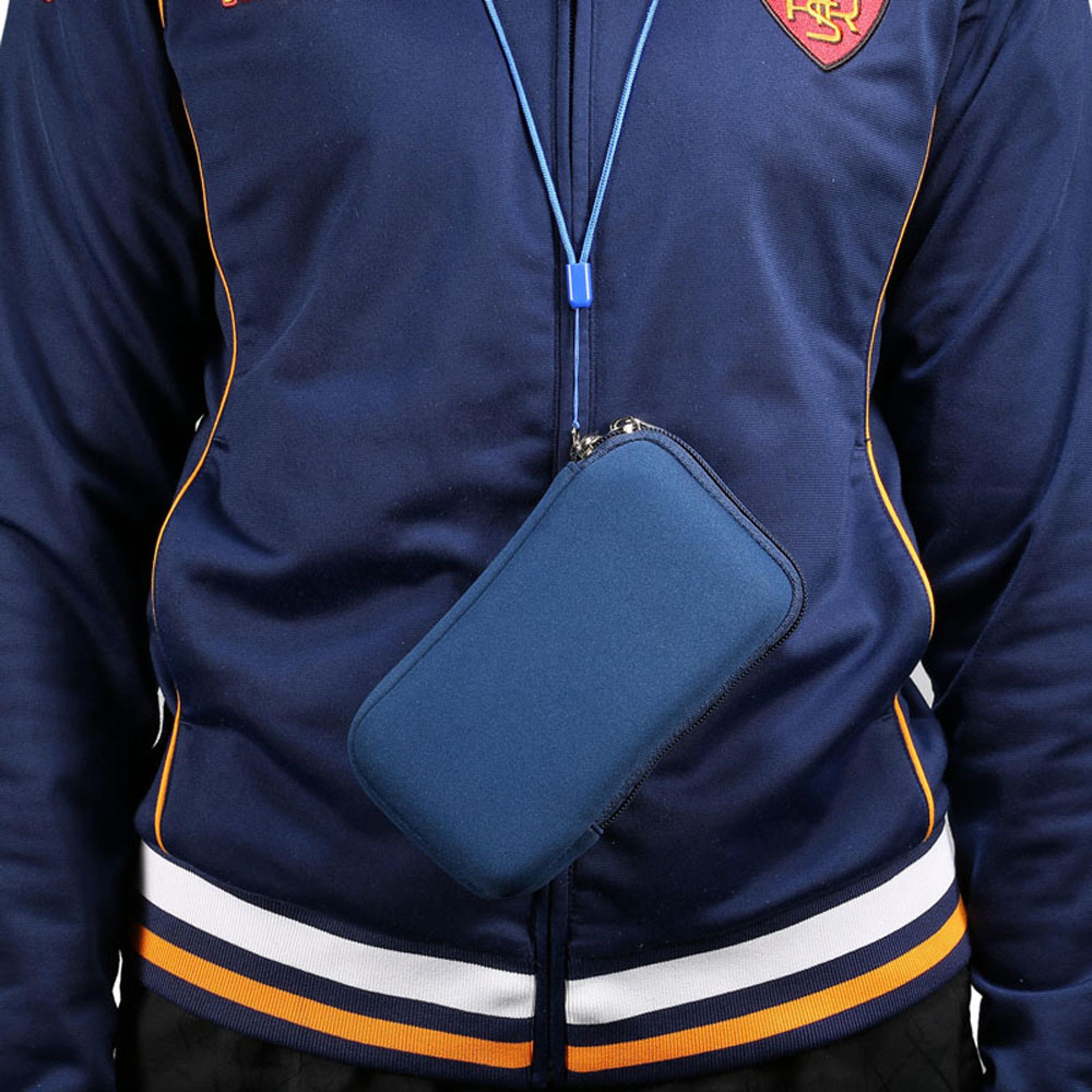 universal neoprene mobile phone crossbody pouch with adjustable strap
