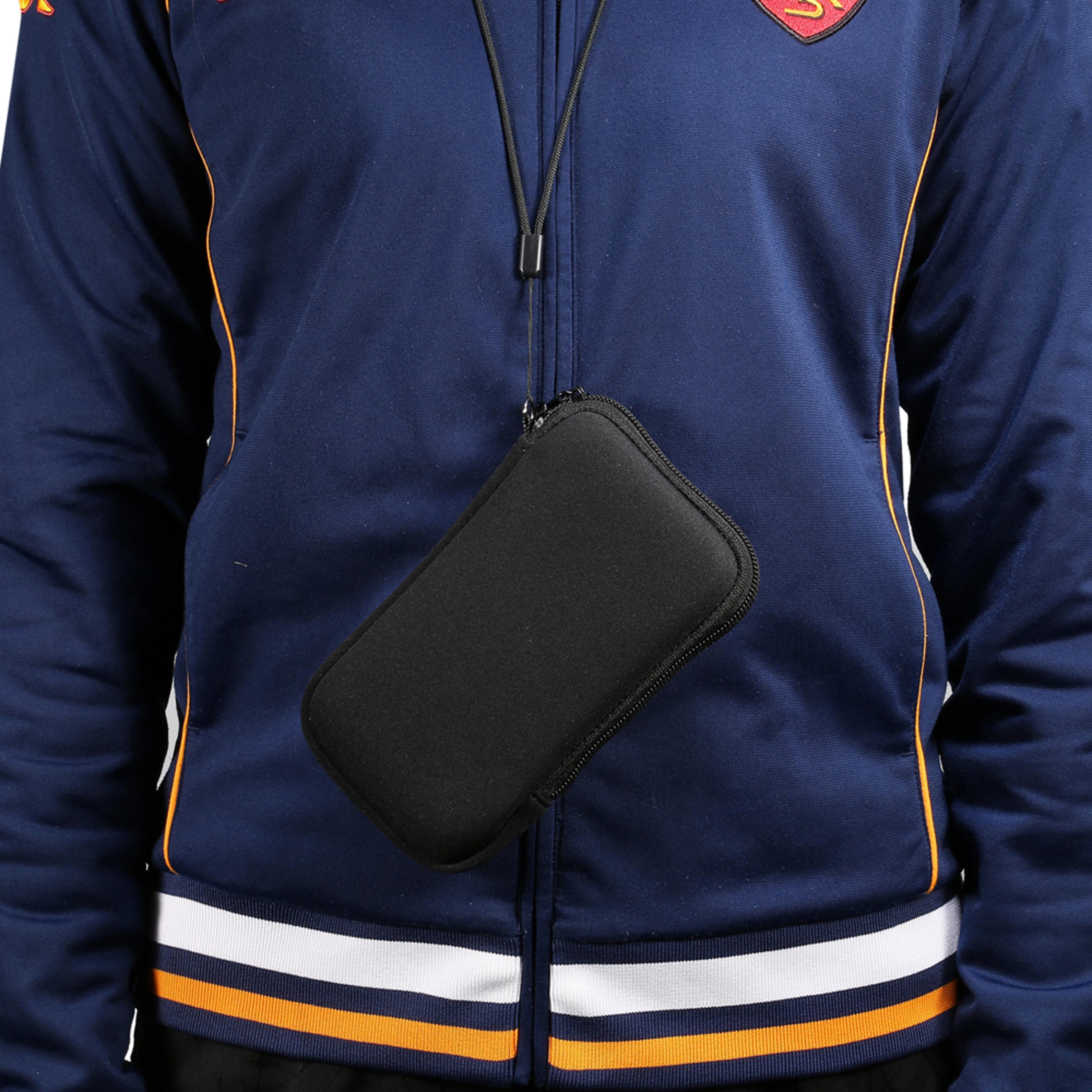 neoprene phone pouch crossbody cable organizer shockproof travel phone bag