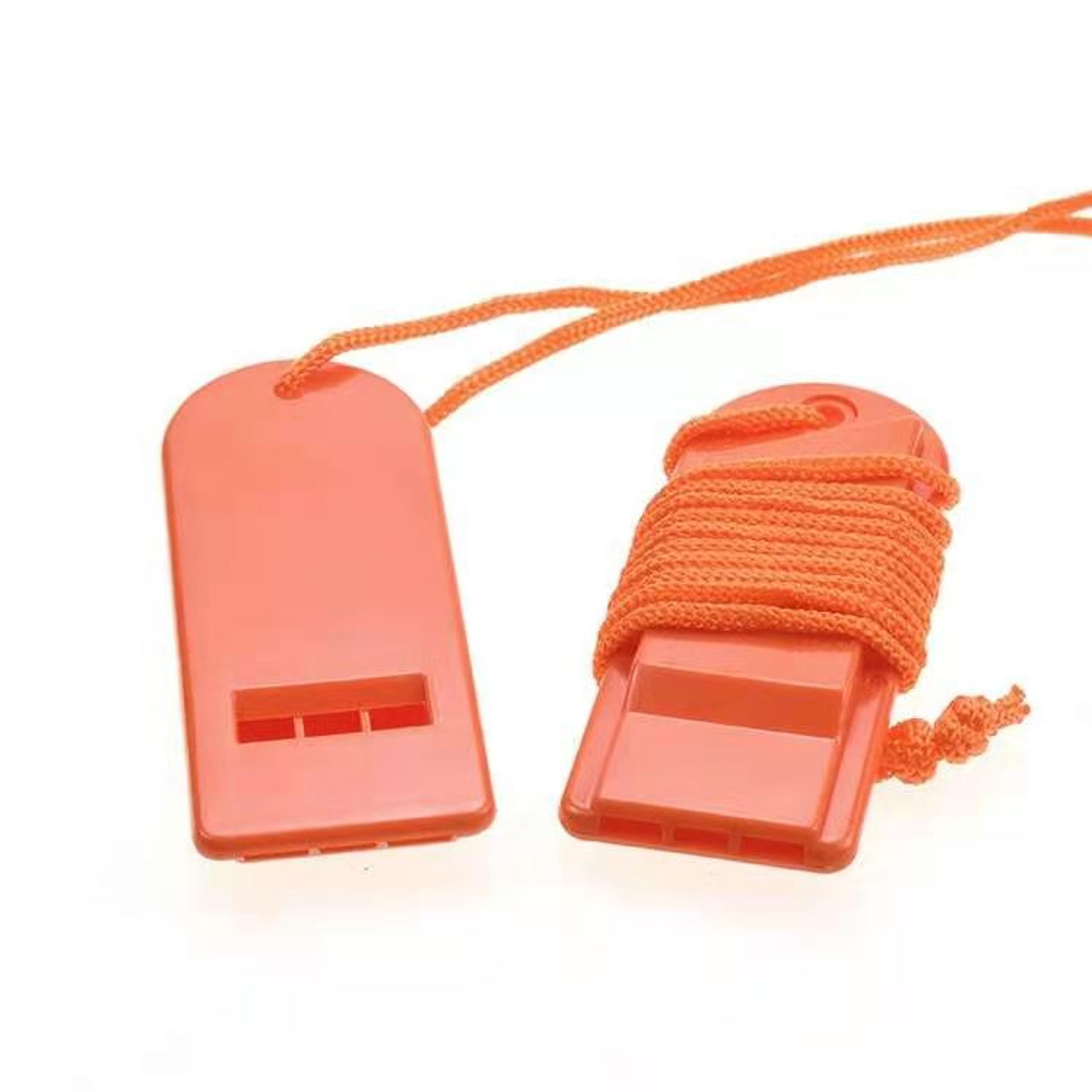 survival whistle for hiking & camping emergency flat design for safety & rescue