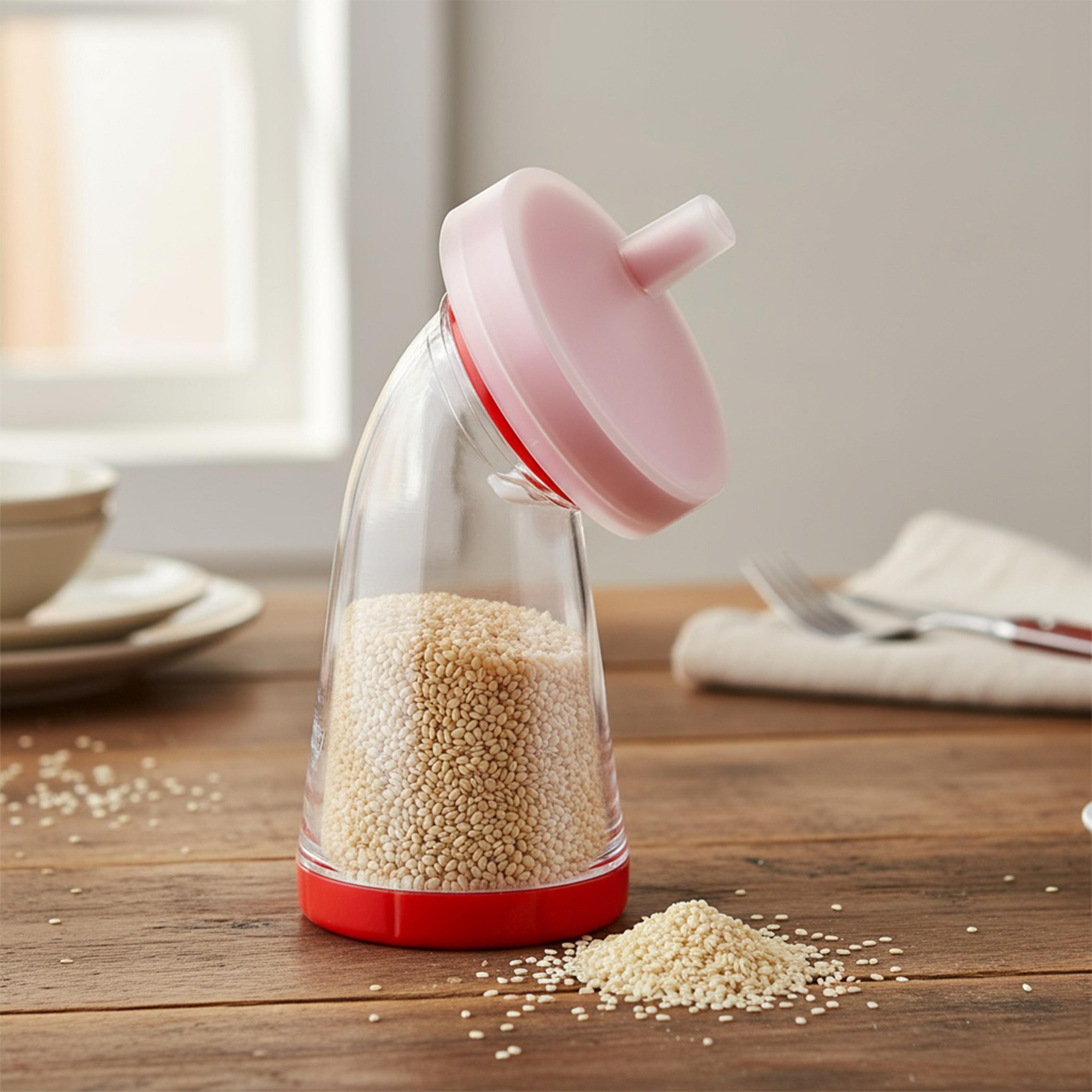 manual sesame seed grinder compact flaxseed & sesame mill for rice, salads & noodles essential kitchen gadget