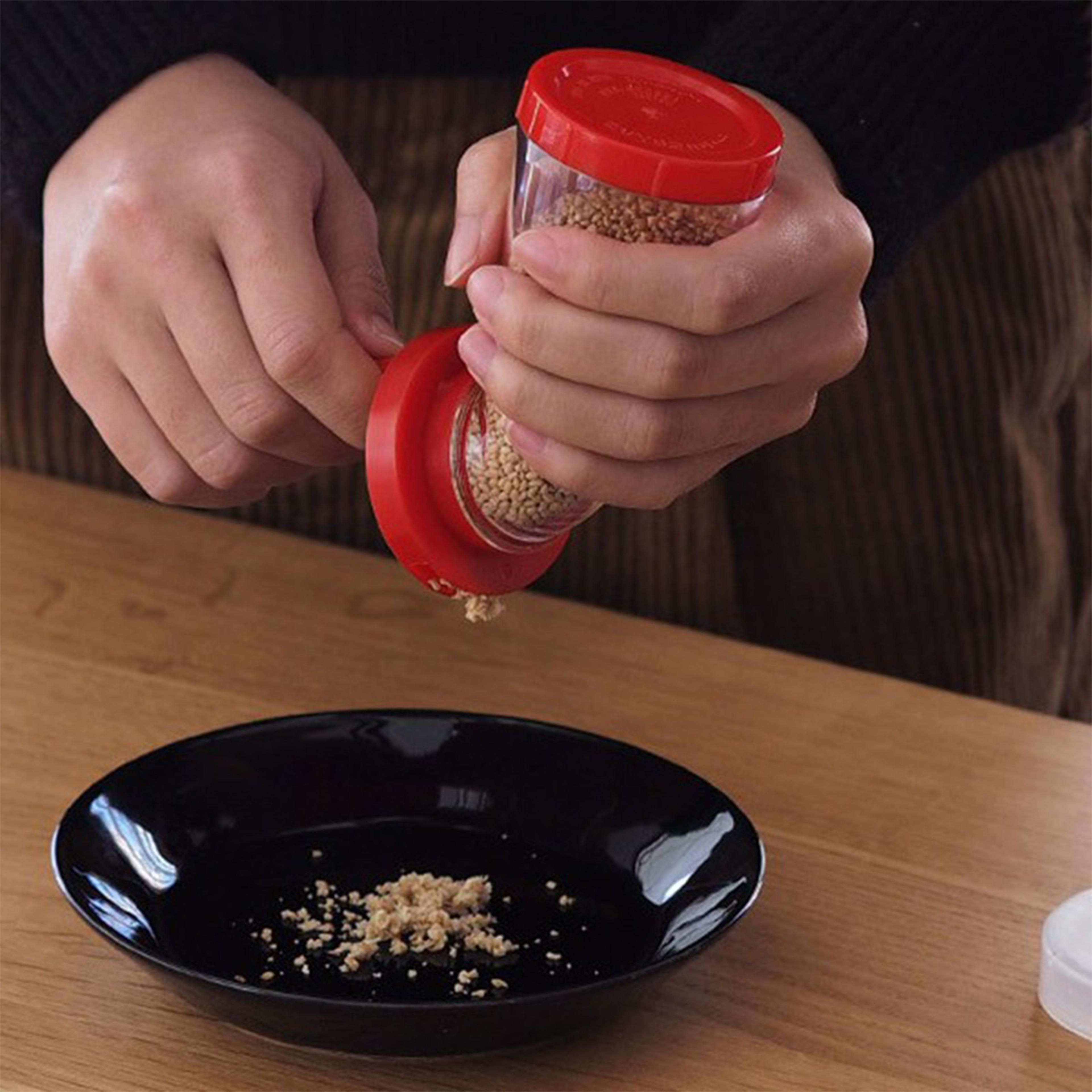 manual sesame & flaxseed grinder kitchen seed mill for rice, salads & noodles