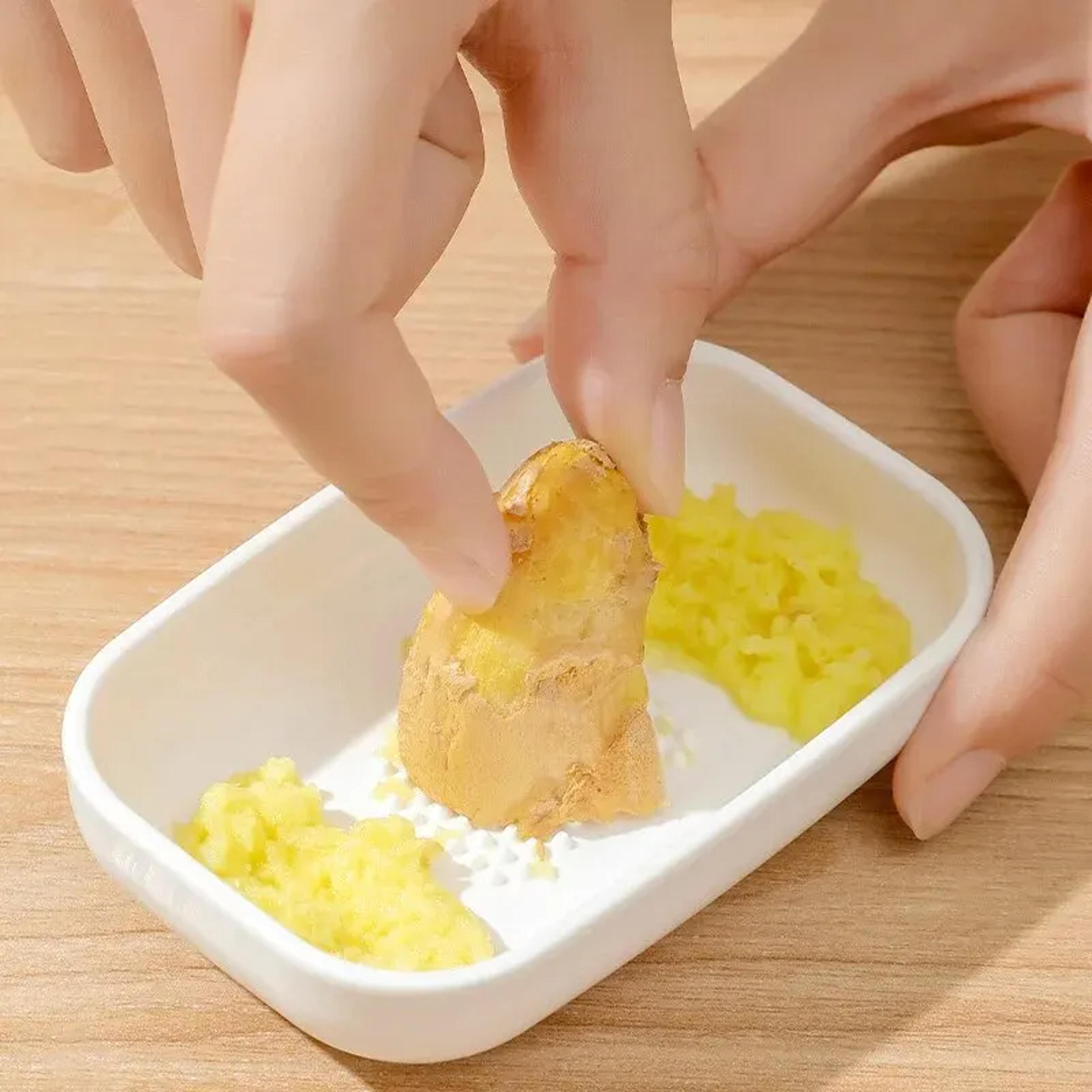 plastic manual garlic & ginger grinder for puree making perfect household kitchen tool
