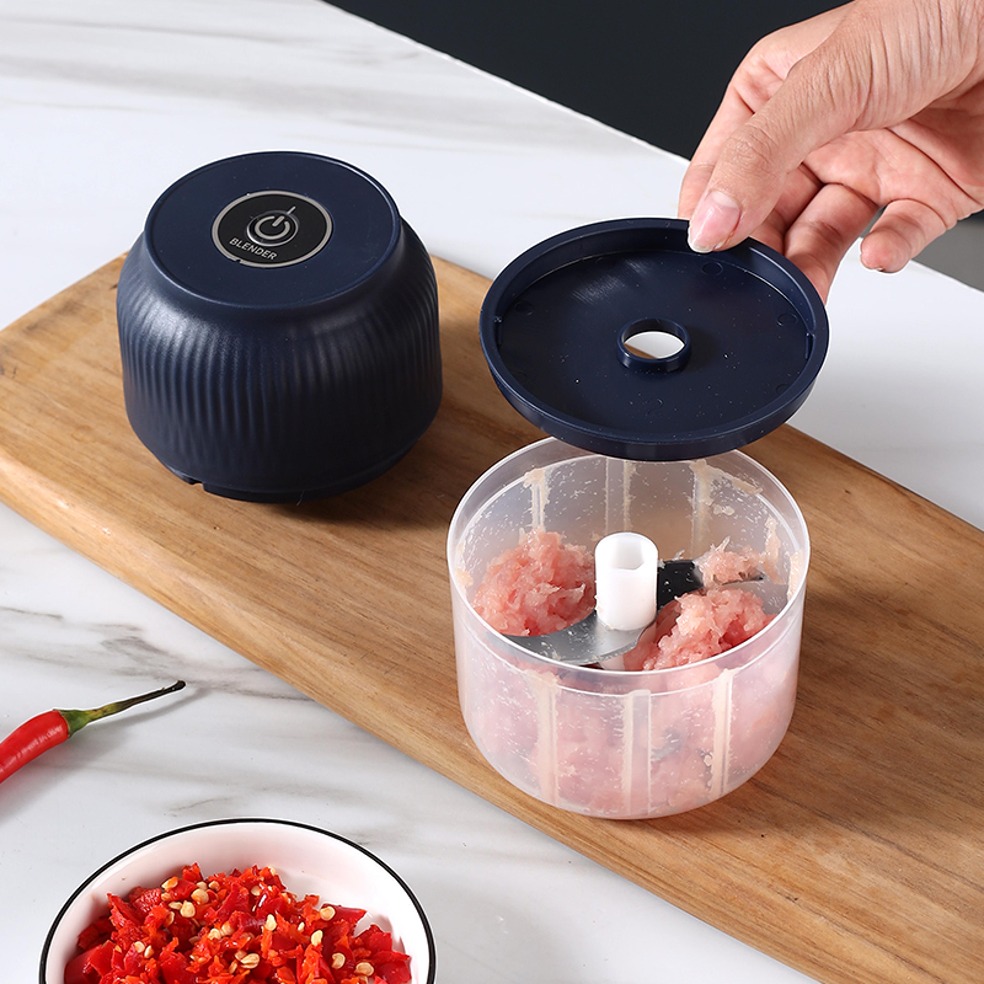 usb electric garlic masher & vegetable chopper portable food processor for kitchen & meat grinding