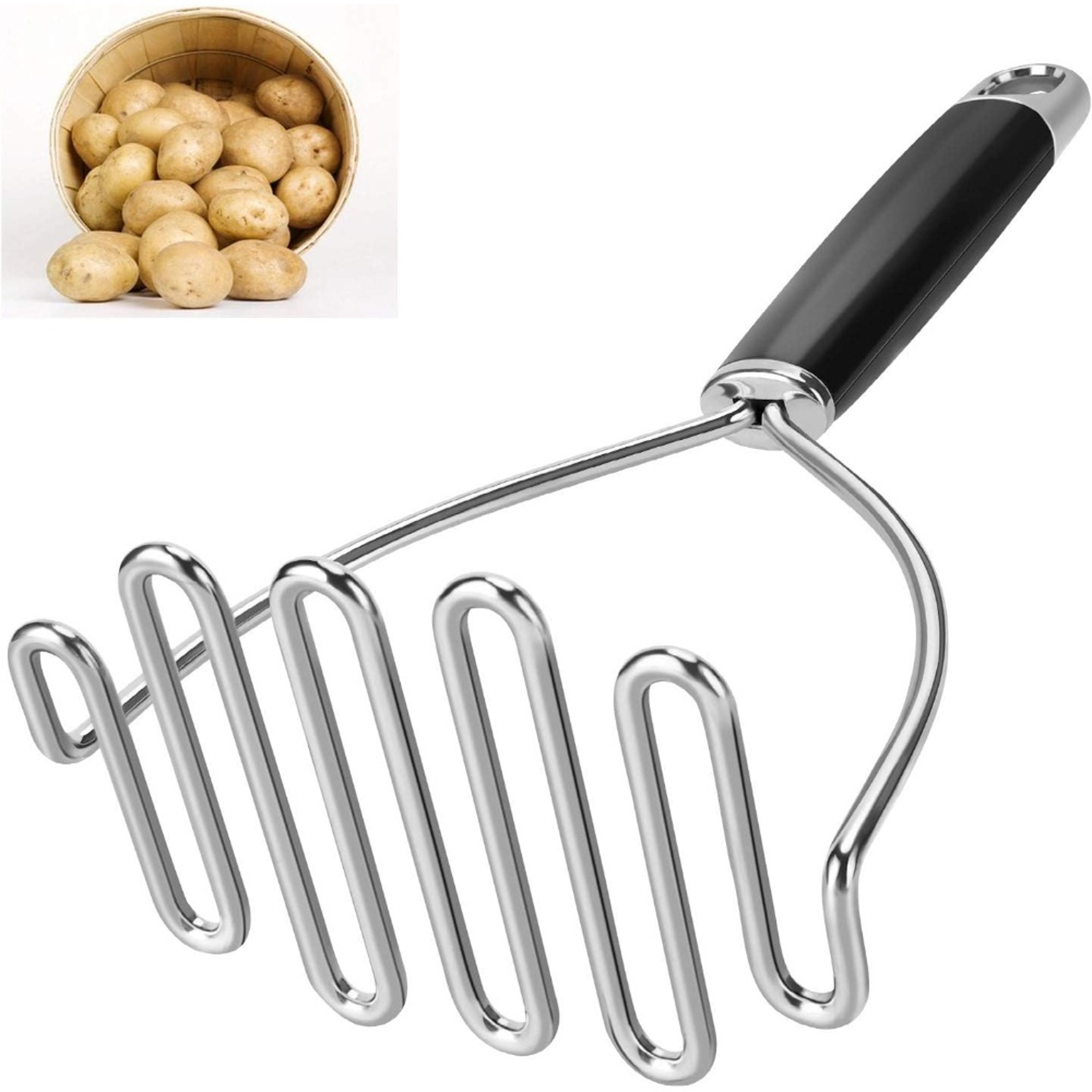 stainless steel potato masher manual vegetable & baby food press tool