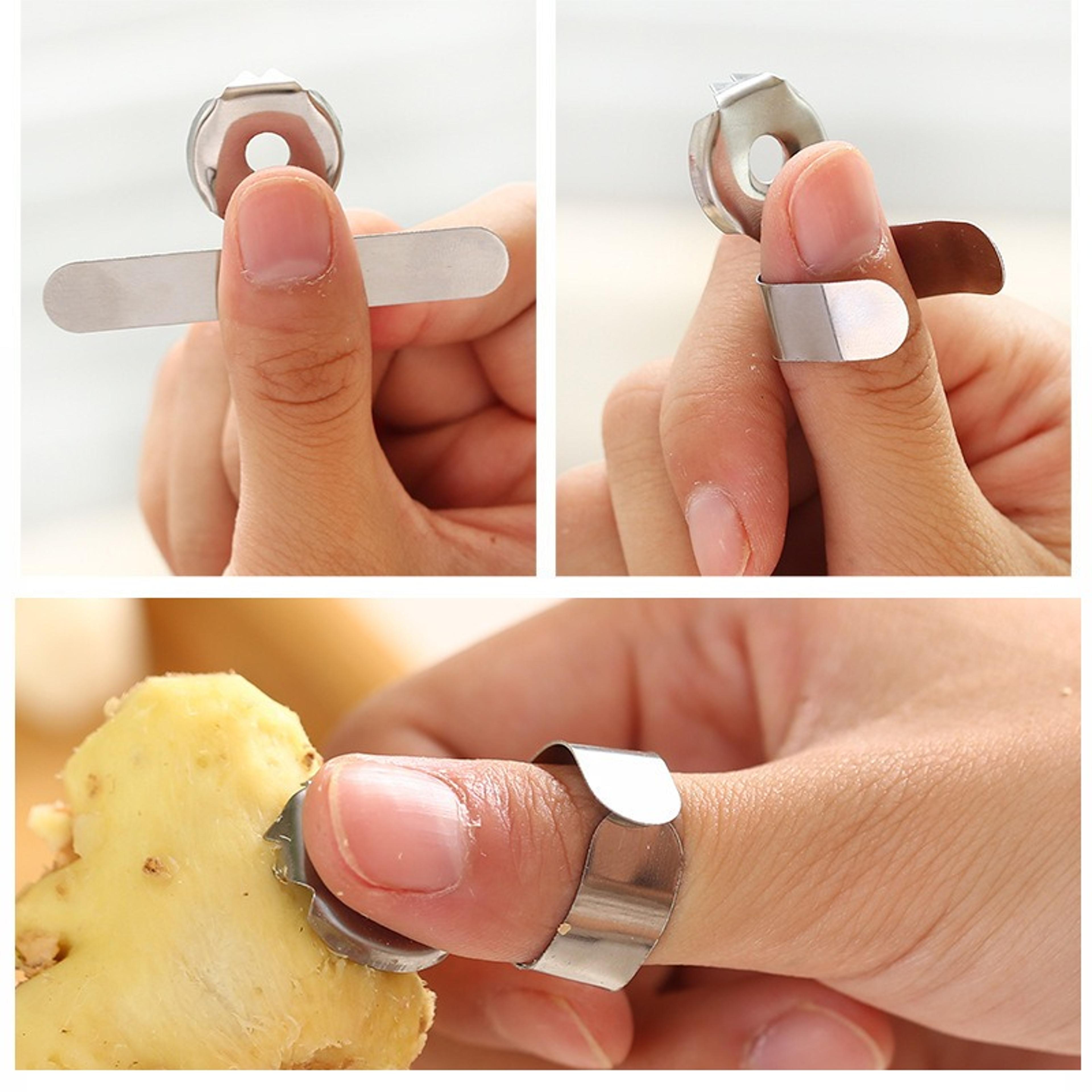 stainless steel chestnut cutter & garlic peeler tool easy peel, safe grip design