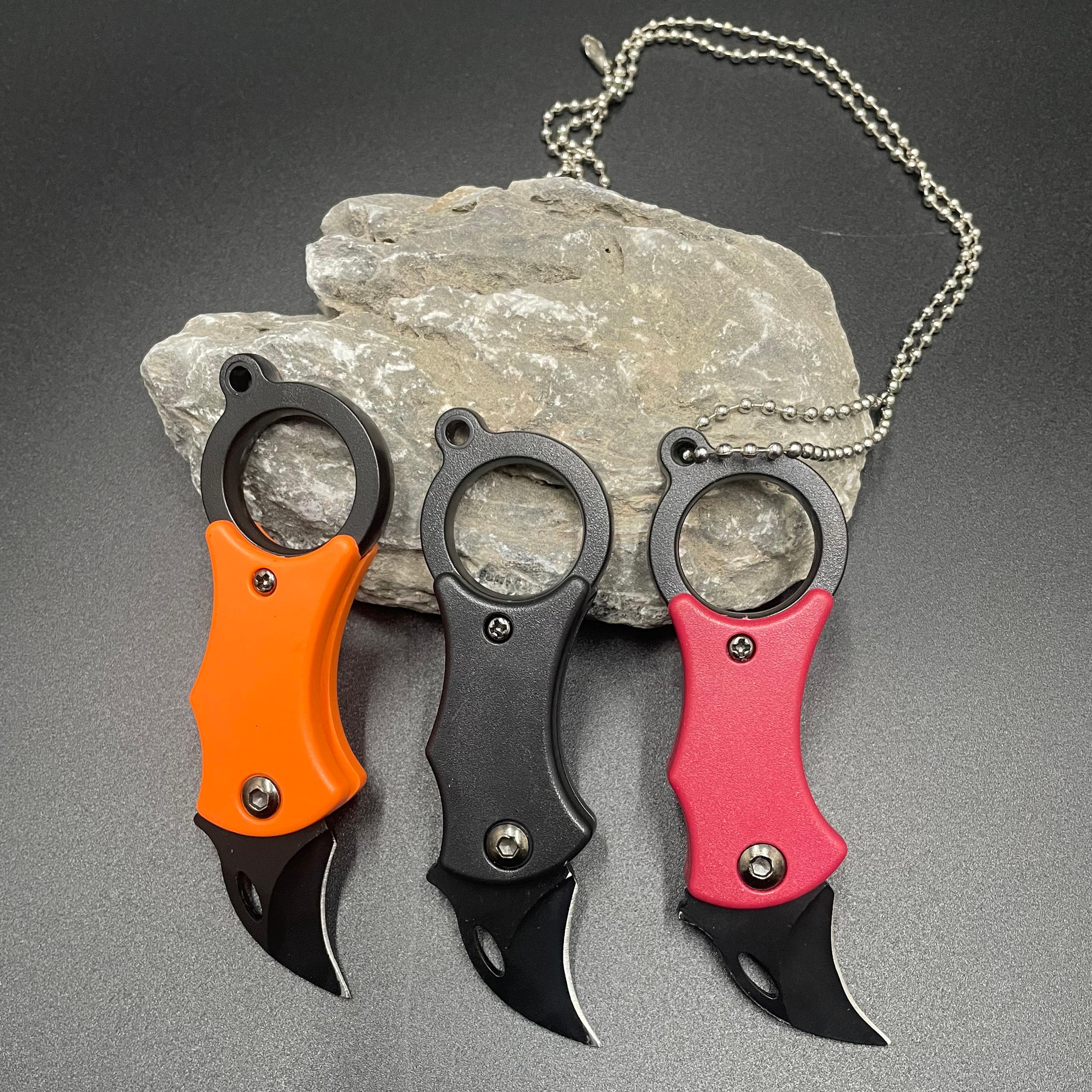 mini folding knife compact portable pocket knife for edc & camping, keychain-friendly