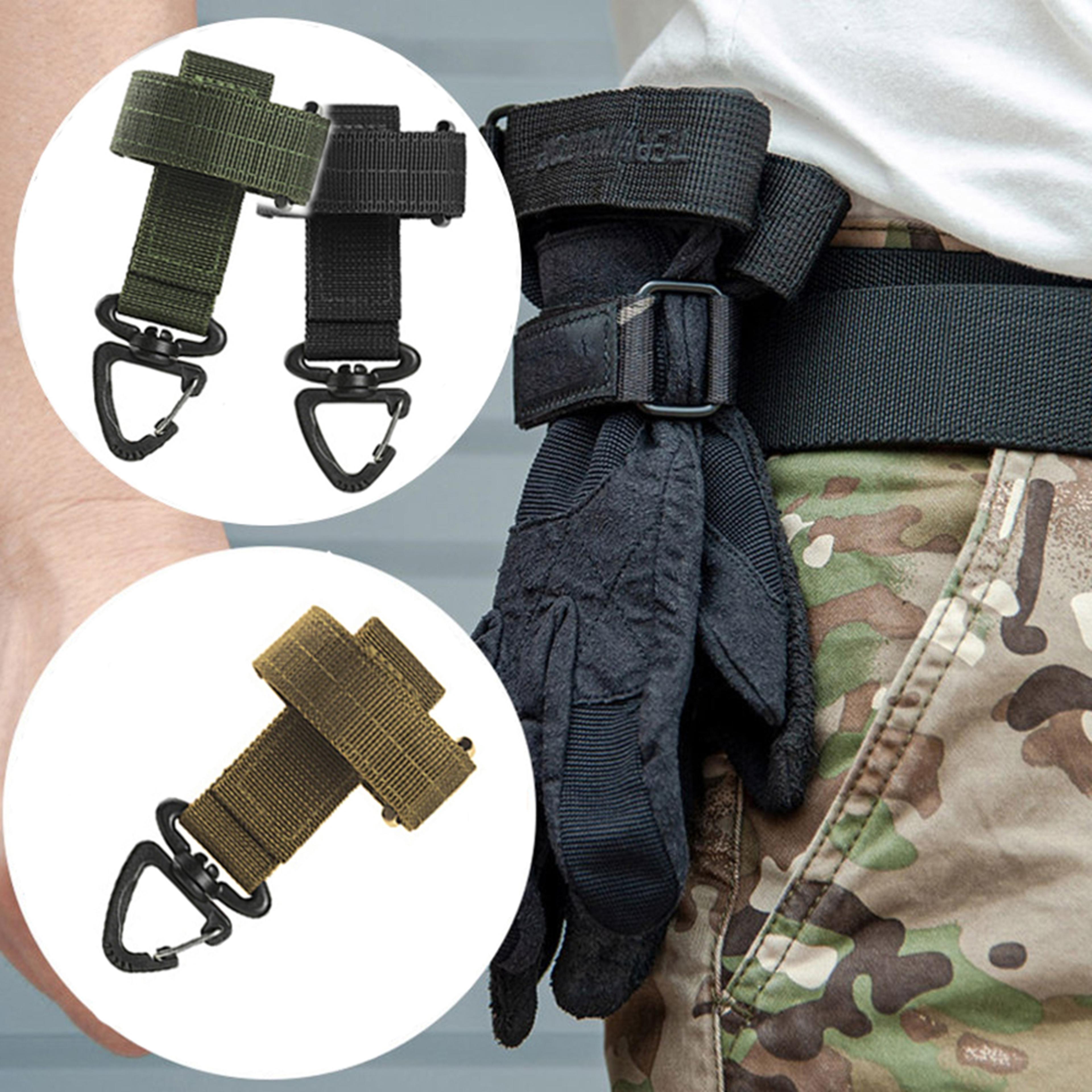 multi-purpose nylon gloves with hook for climbing, camping, and tactical use