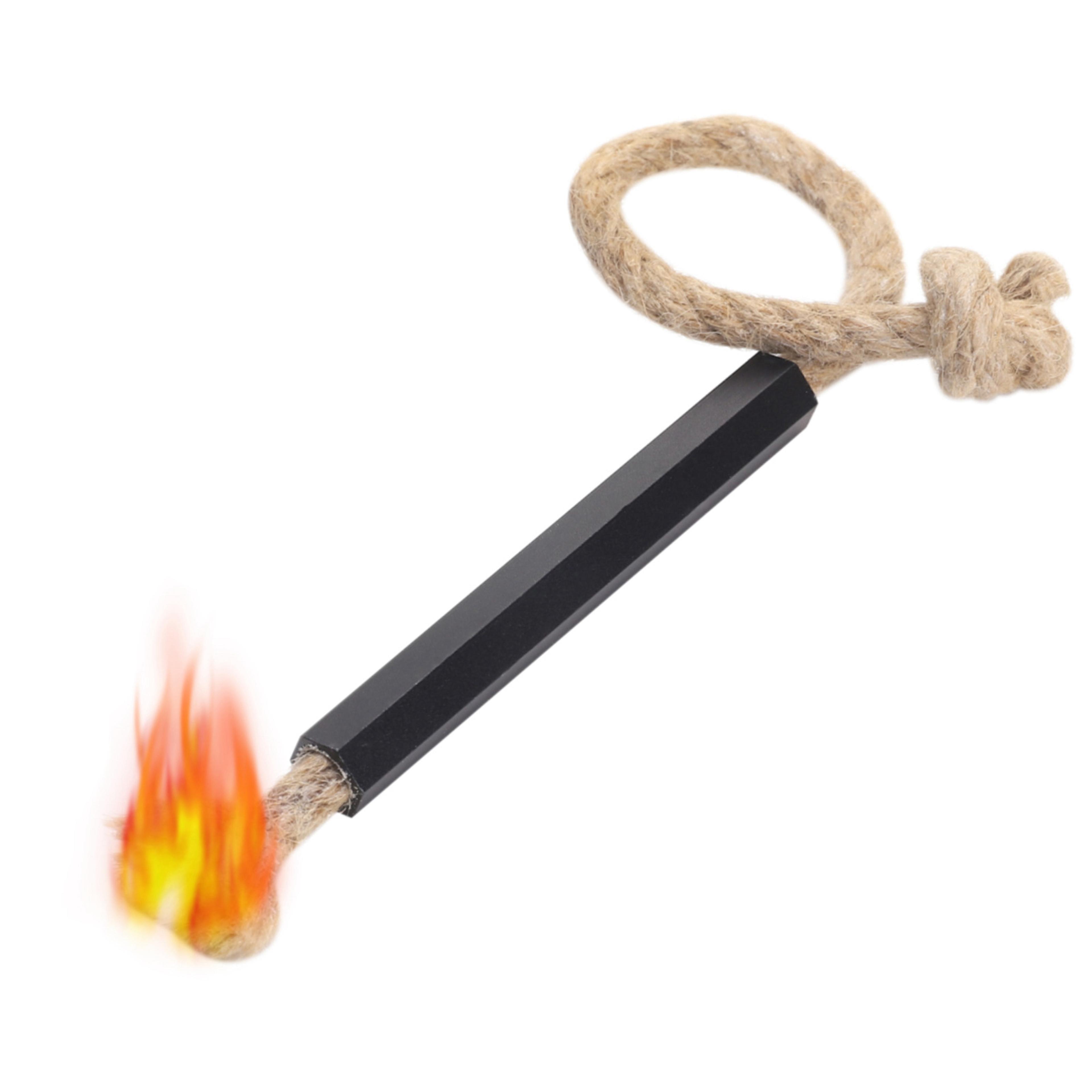 hemp cord fire starter for wood stoves & outdoor camping