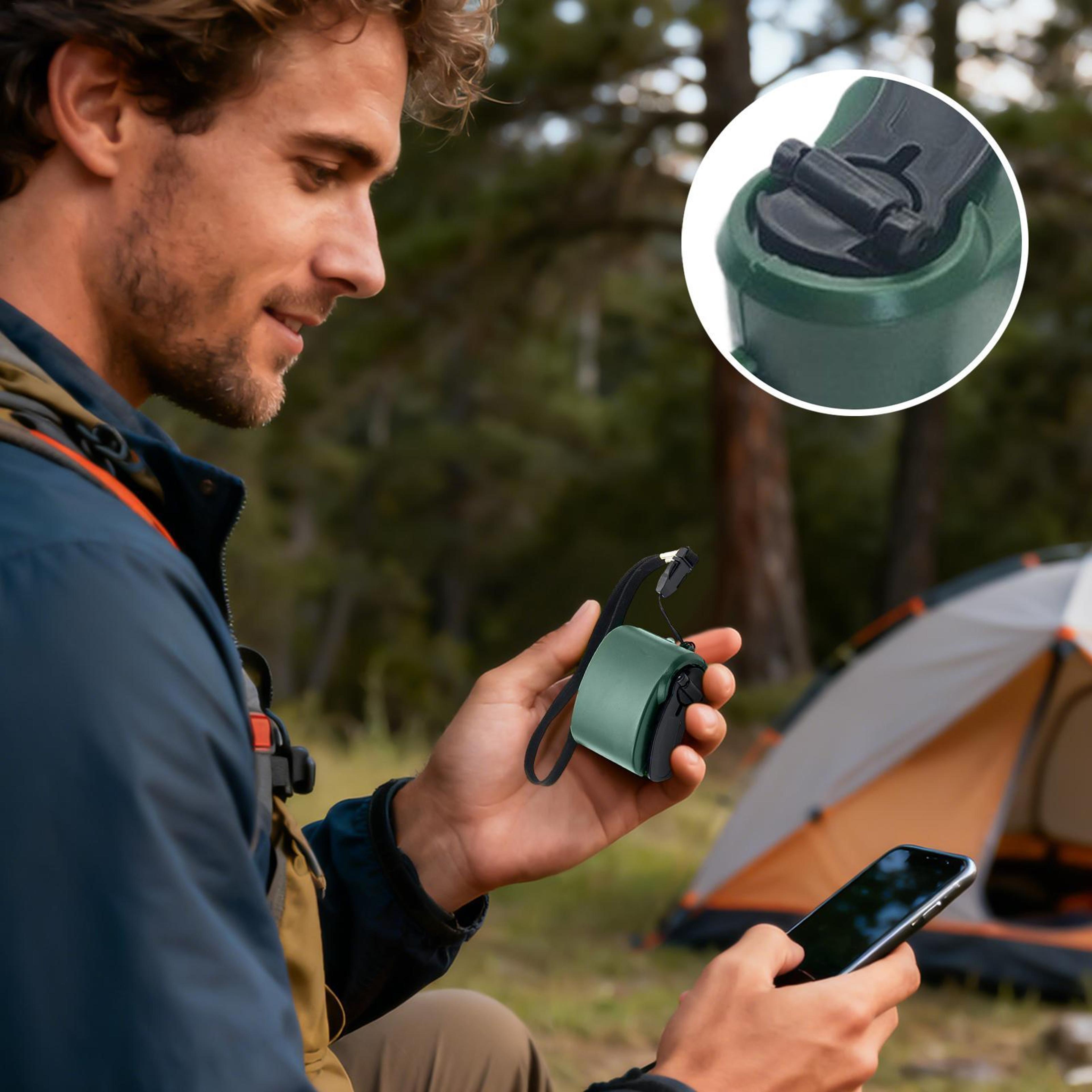 portable hand crank emergency charger for outdoor survival and travel