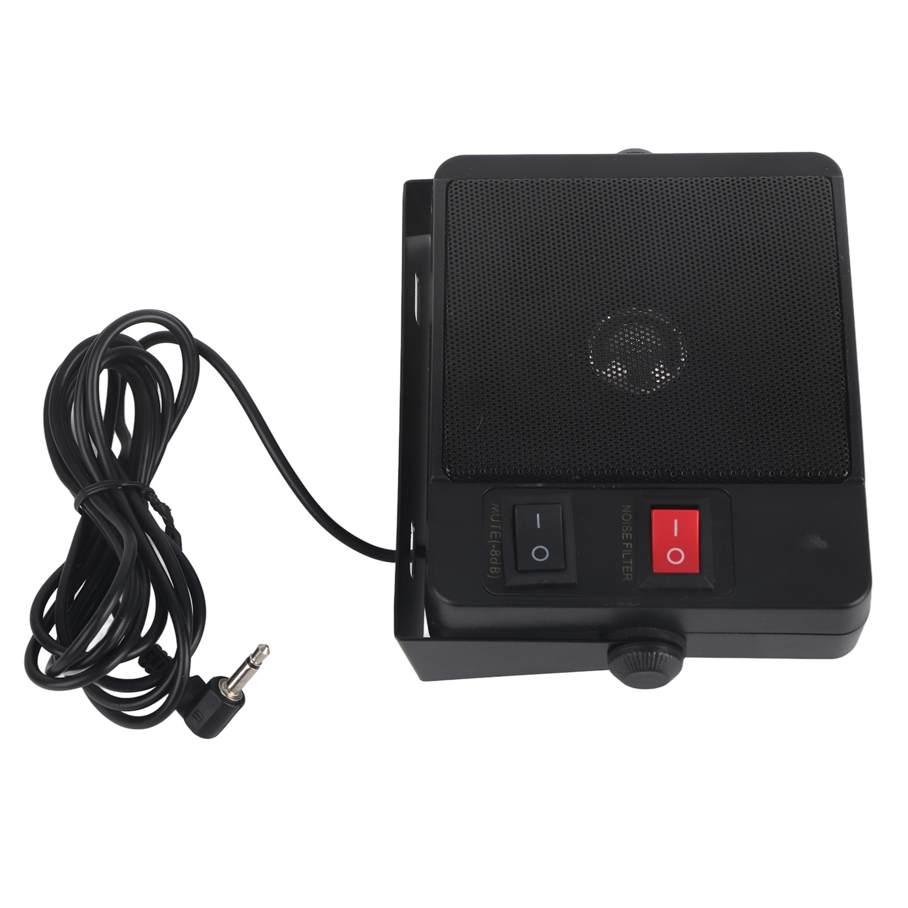 clear audio ham radio external speaker with mount bracket for mobile radios