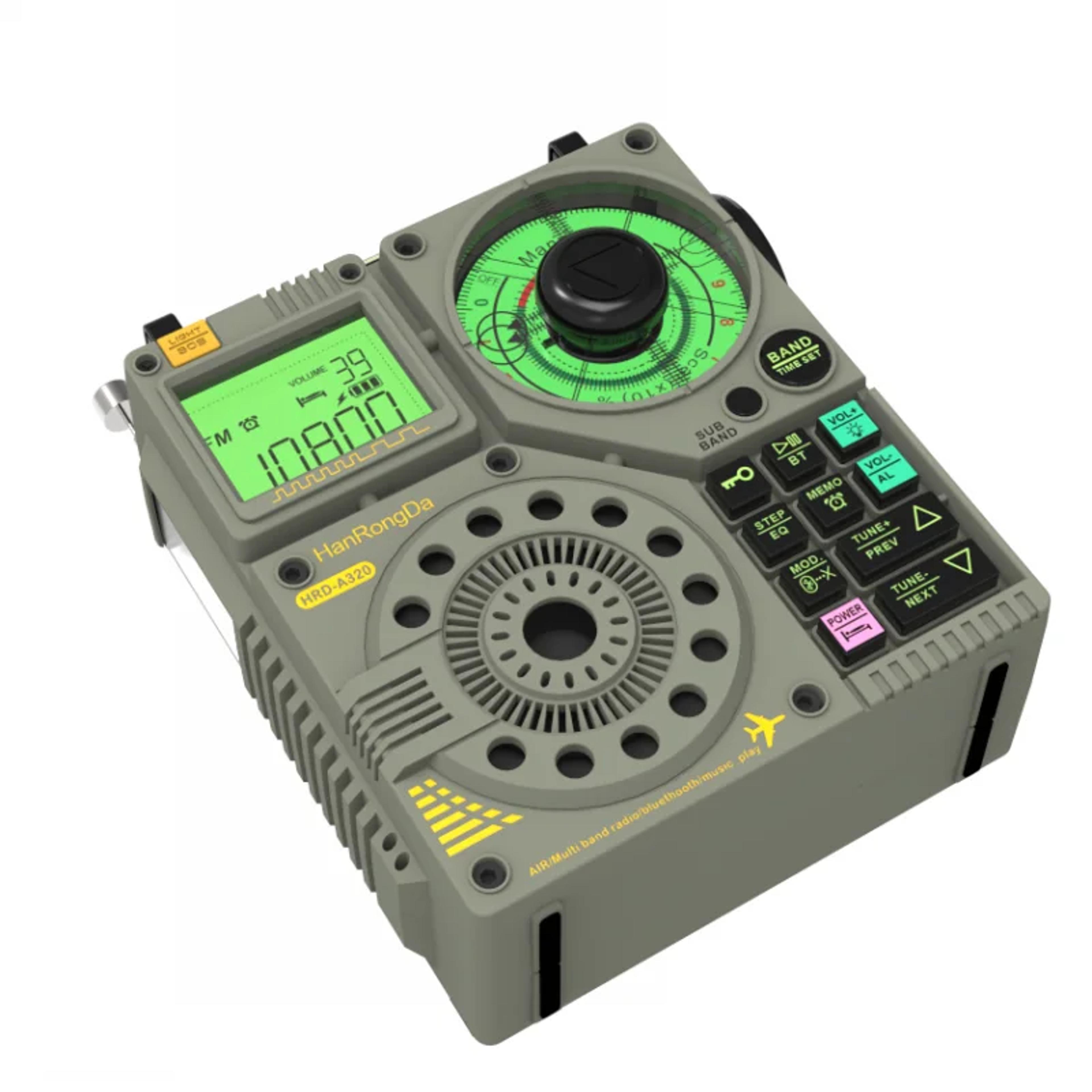 multi band radio with aviation band and bluetooth speaker